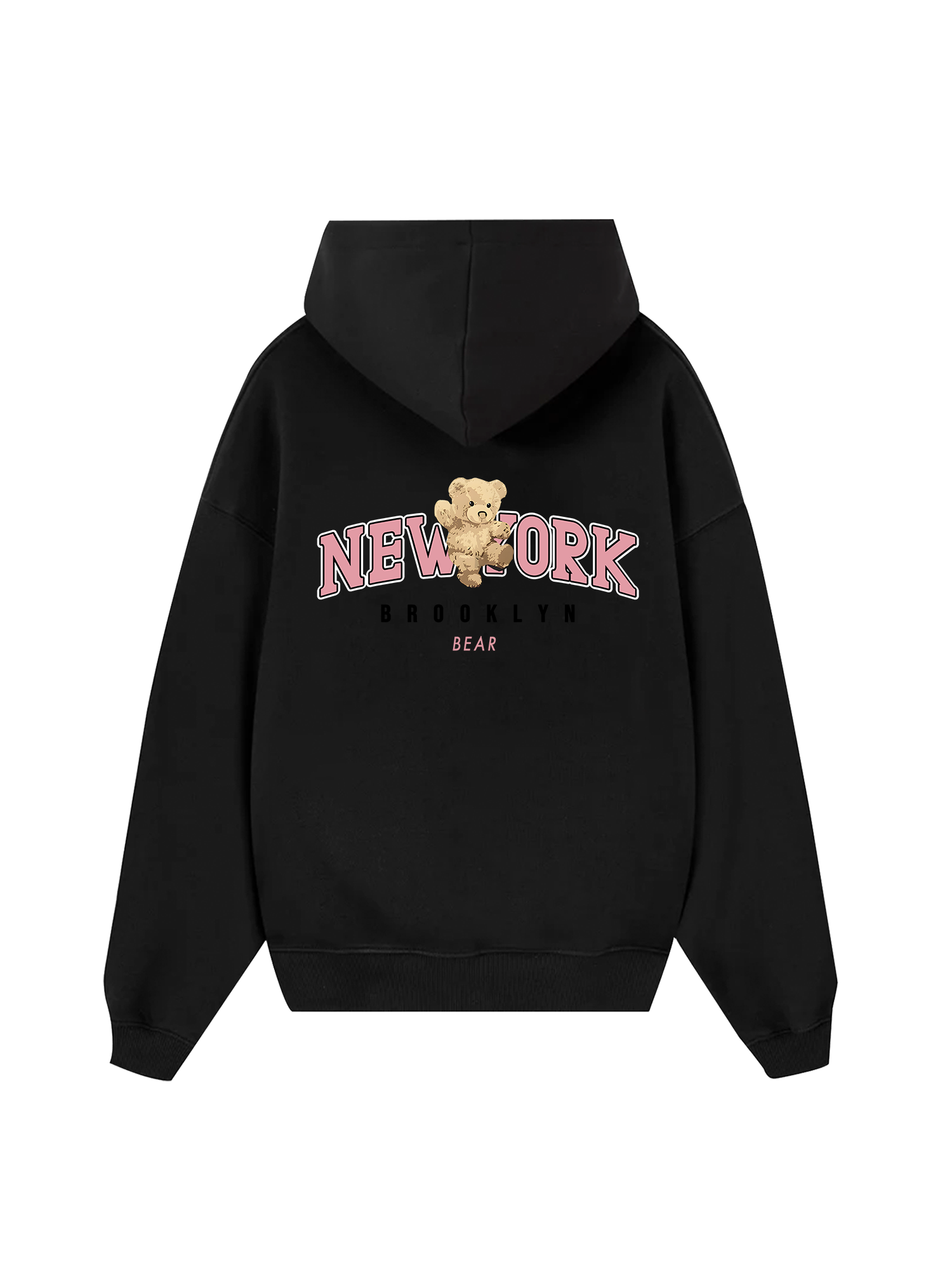 Ciry Pink New York Bear Hoodie