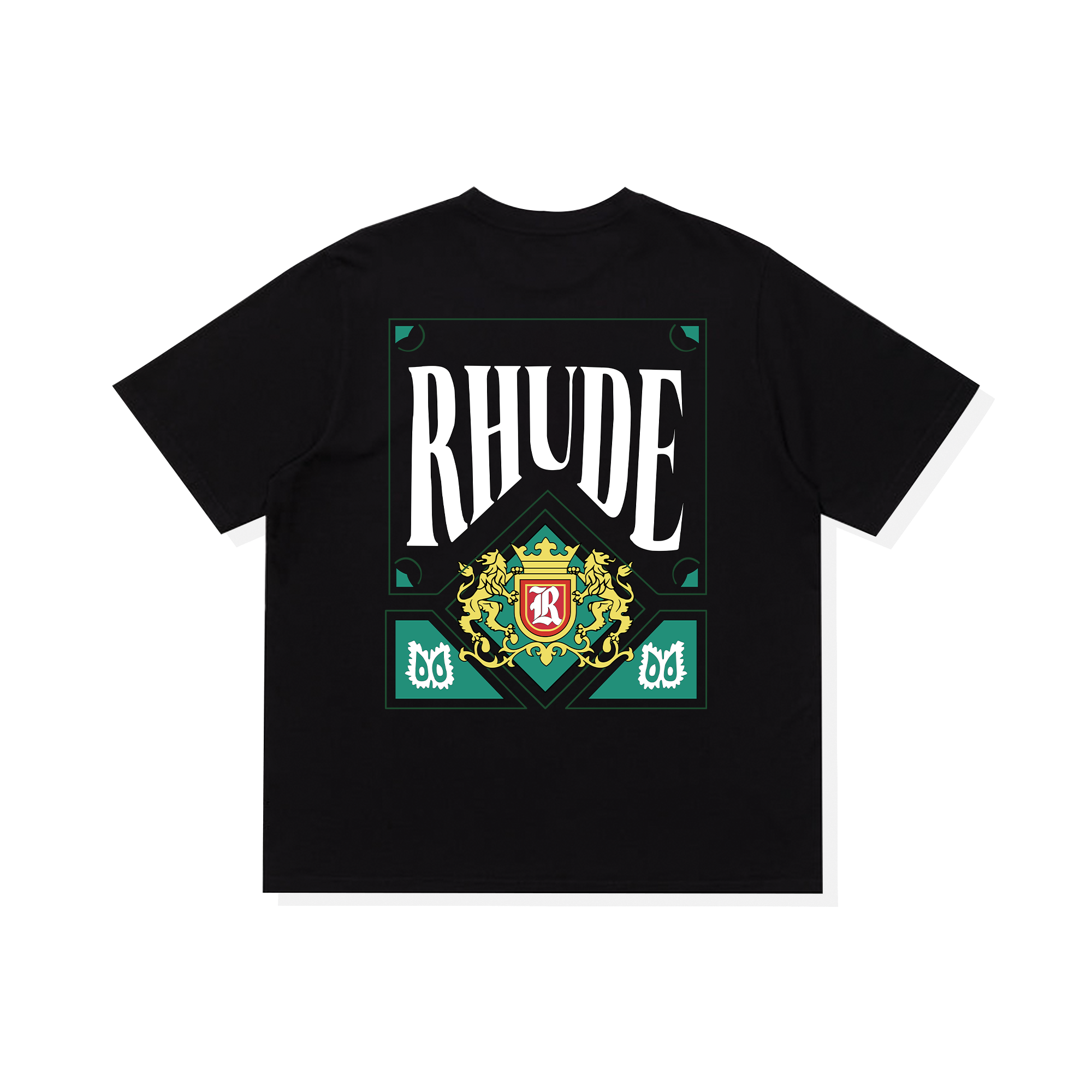 Áo Thun Oversize RHUDE CARD Green