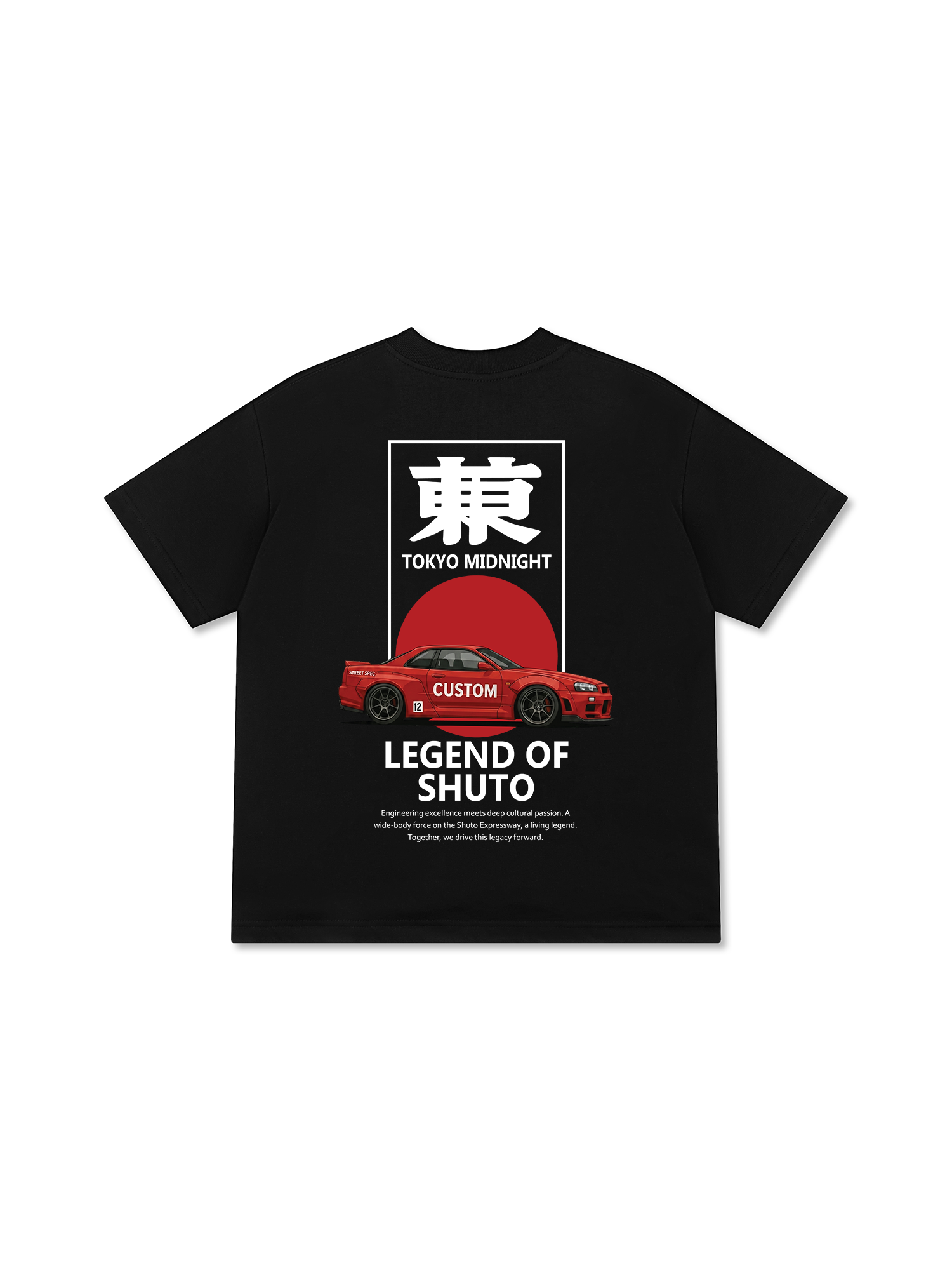 Áo Thun Relaxed Fit JDM Car Shuto Loop