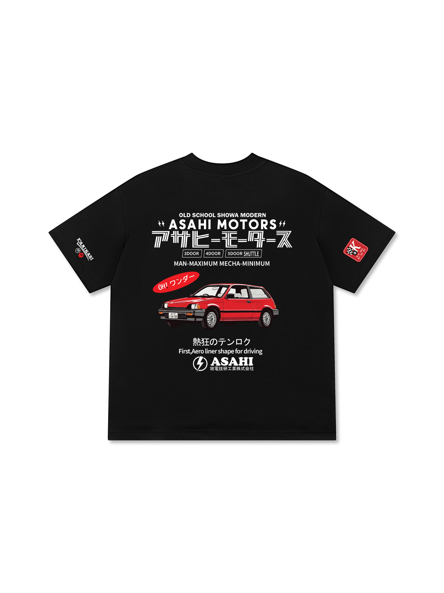 Áo Thun Relaxed Fit JDM Car Asahi Motors