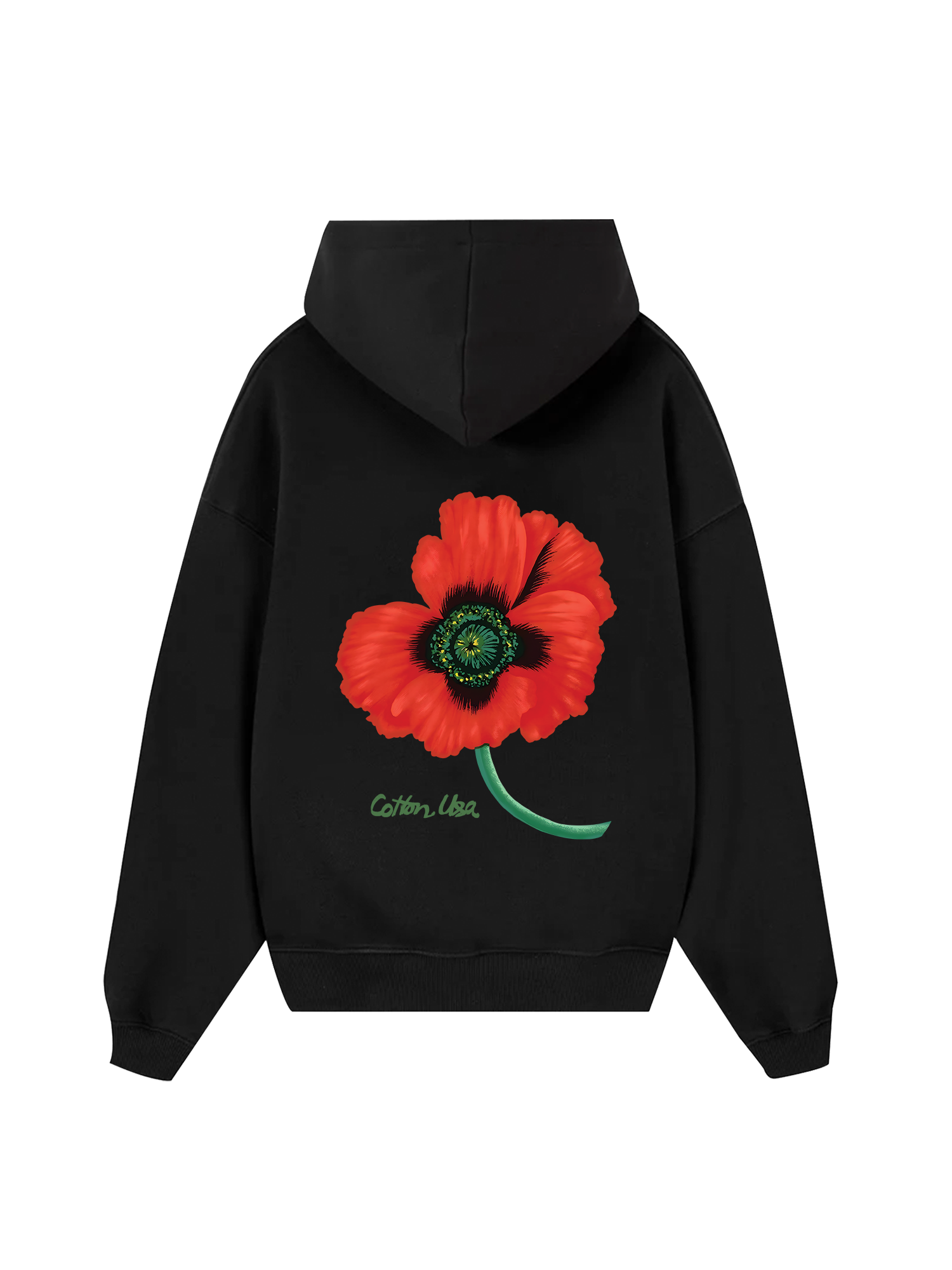 Floral Red Hoodie
