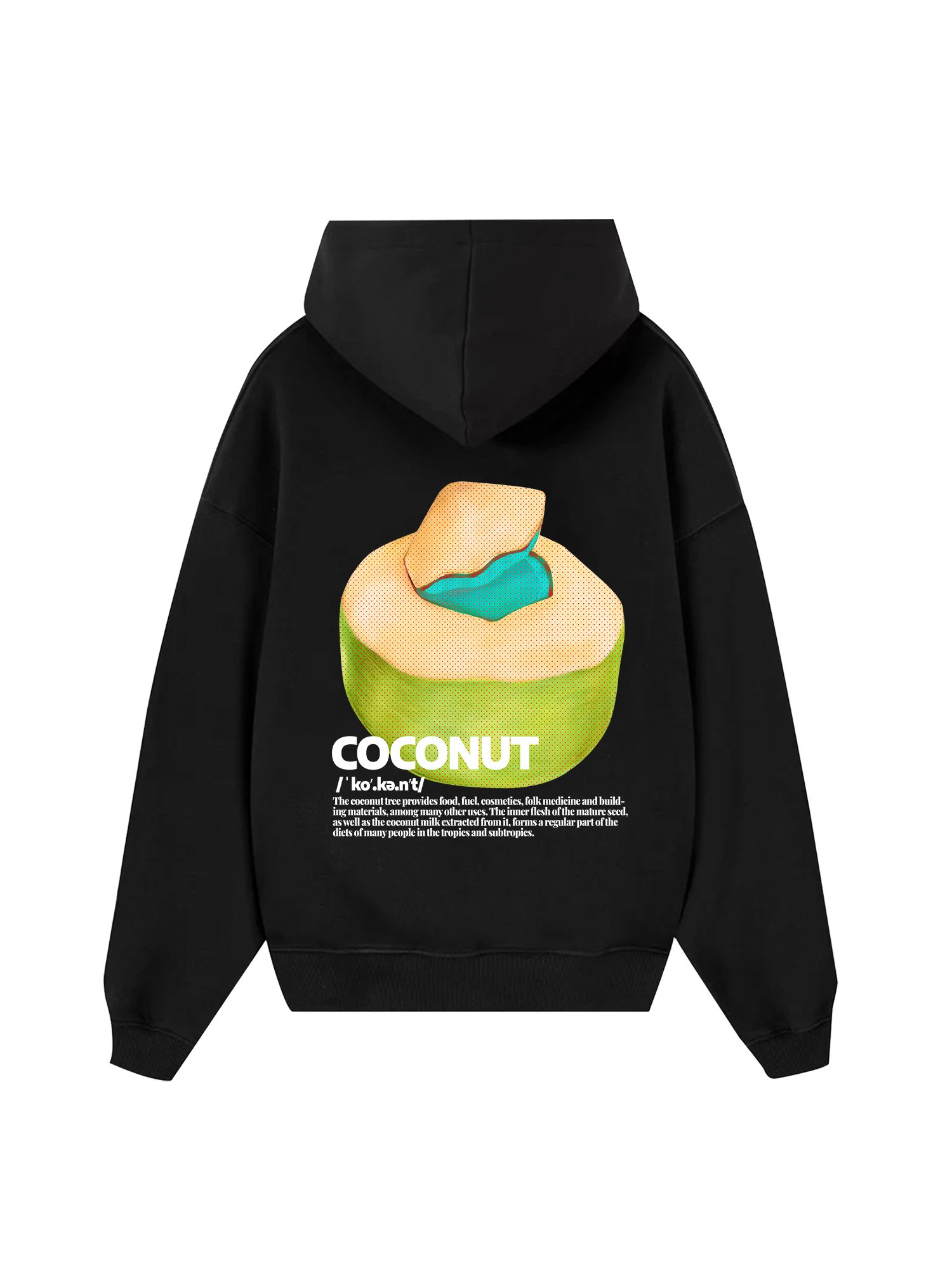 Tropical Coconut Retro Hoodie