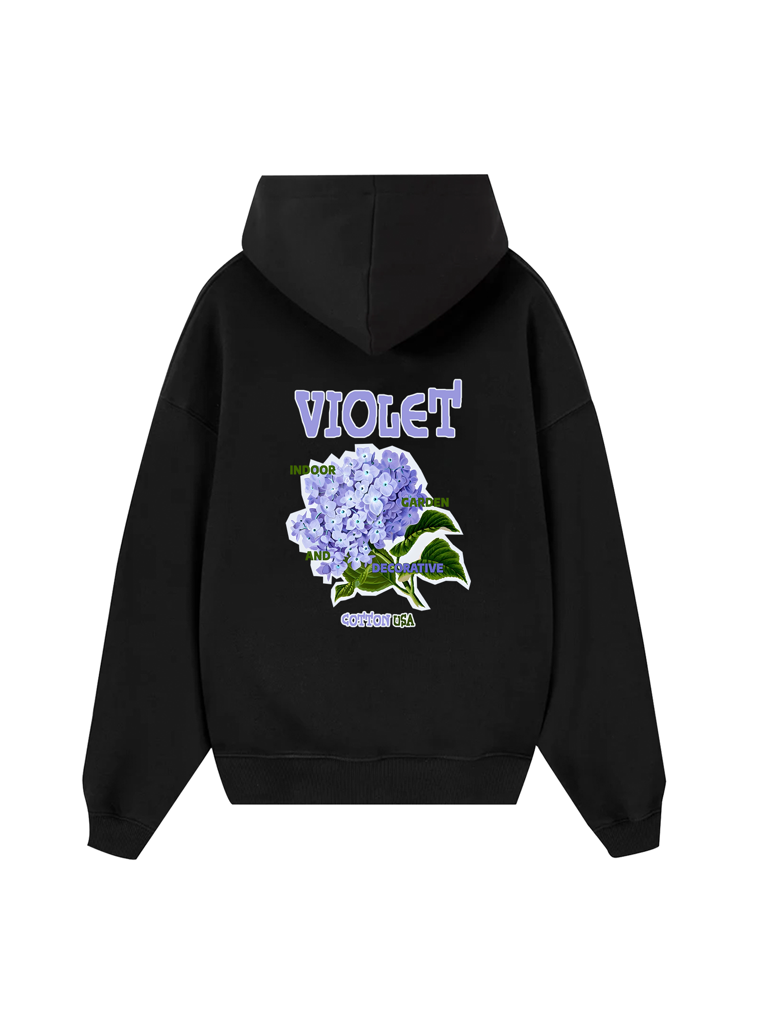 Floral Indoor Violet Hoodie