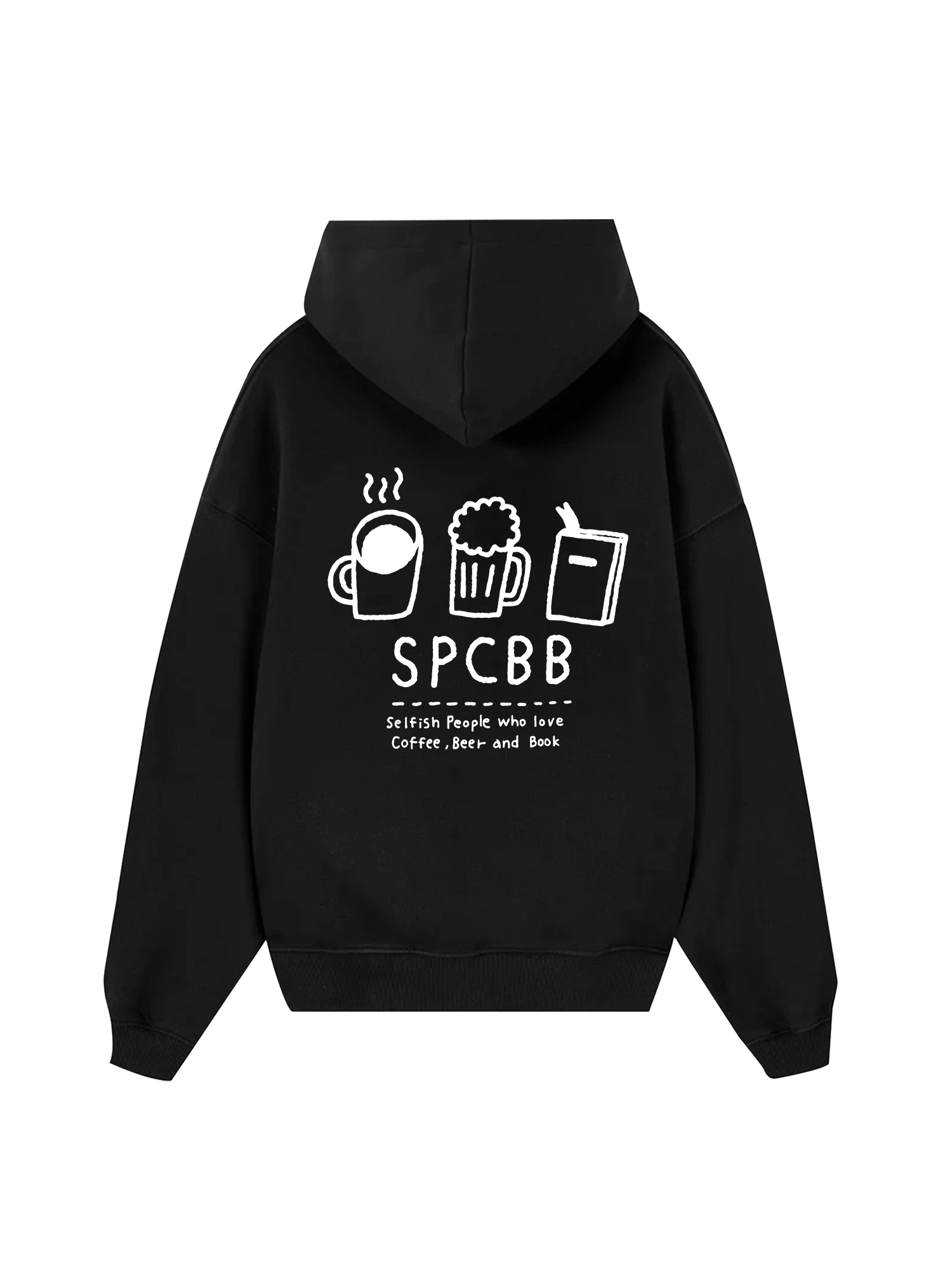 Selfish People Who Love Coffee Beer And Book Hoodie