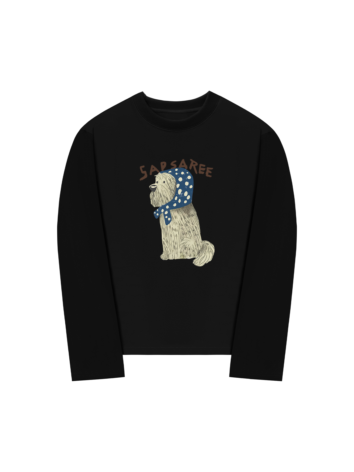 Áo Thun Dài Tay Cute Puppy Blue