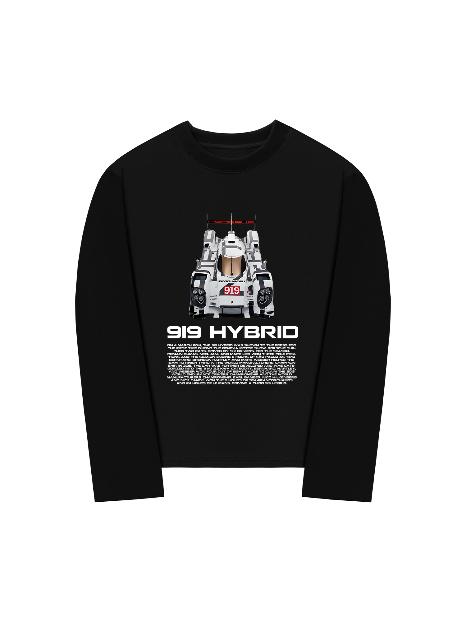 Áo Thun Dài Tay Porsche 919 HYBRID