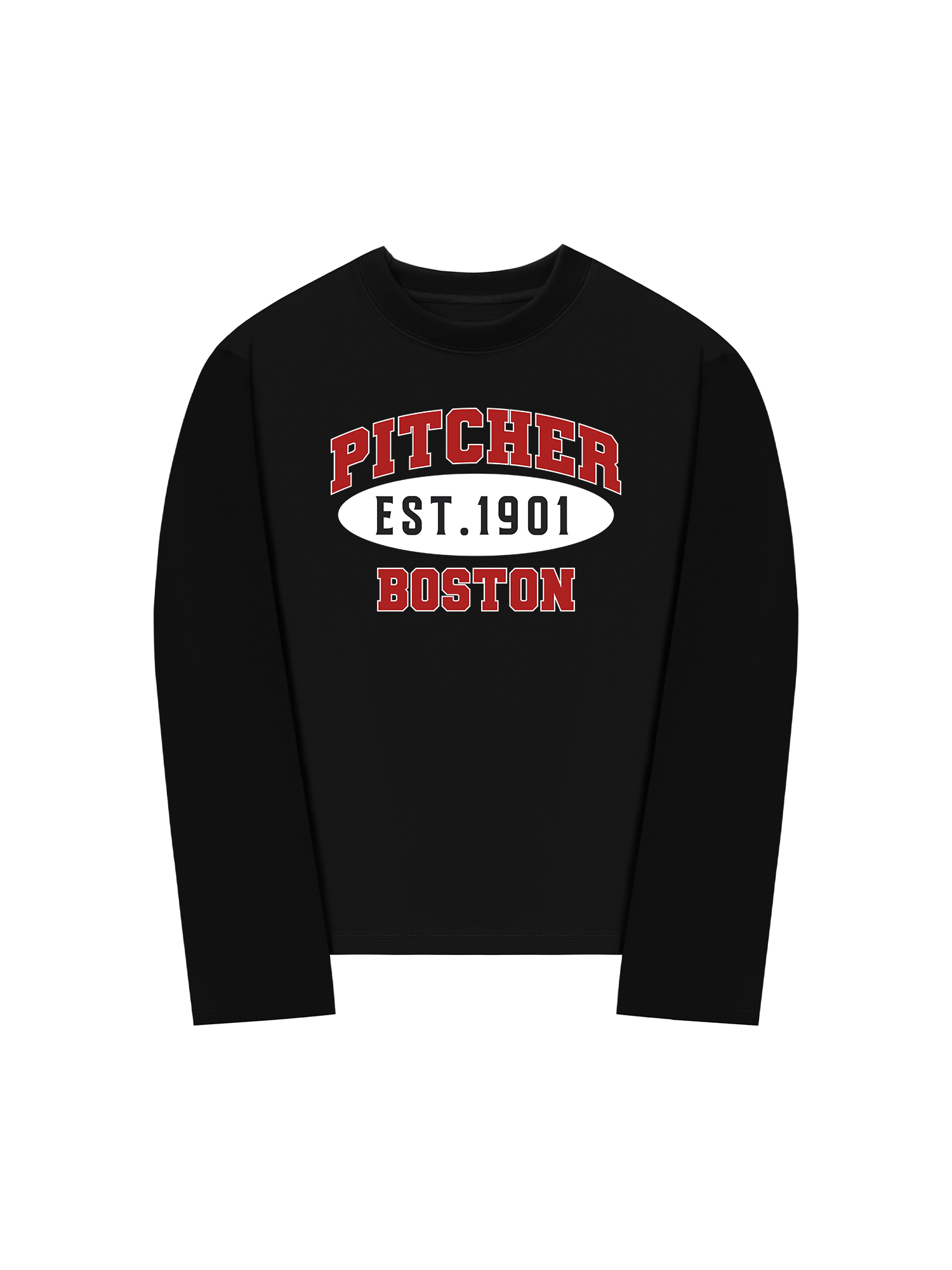 Áo Thun Dài Tay Baseball Pitcher Boston