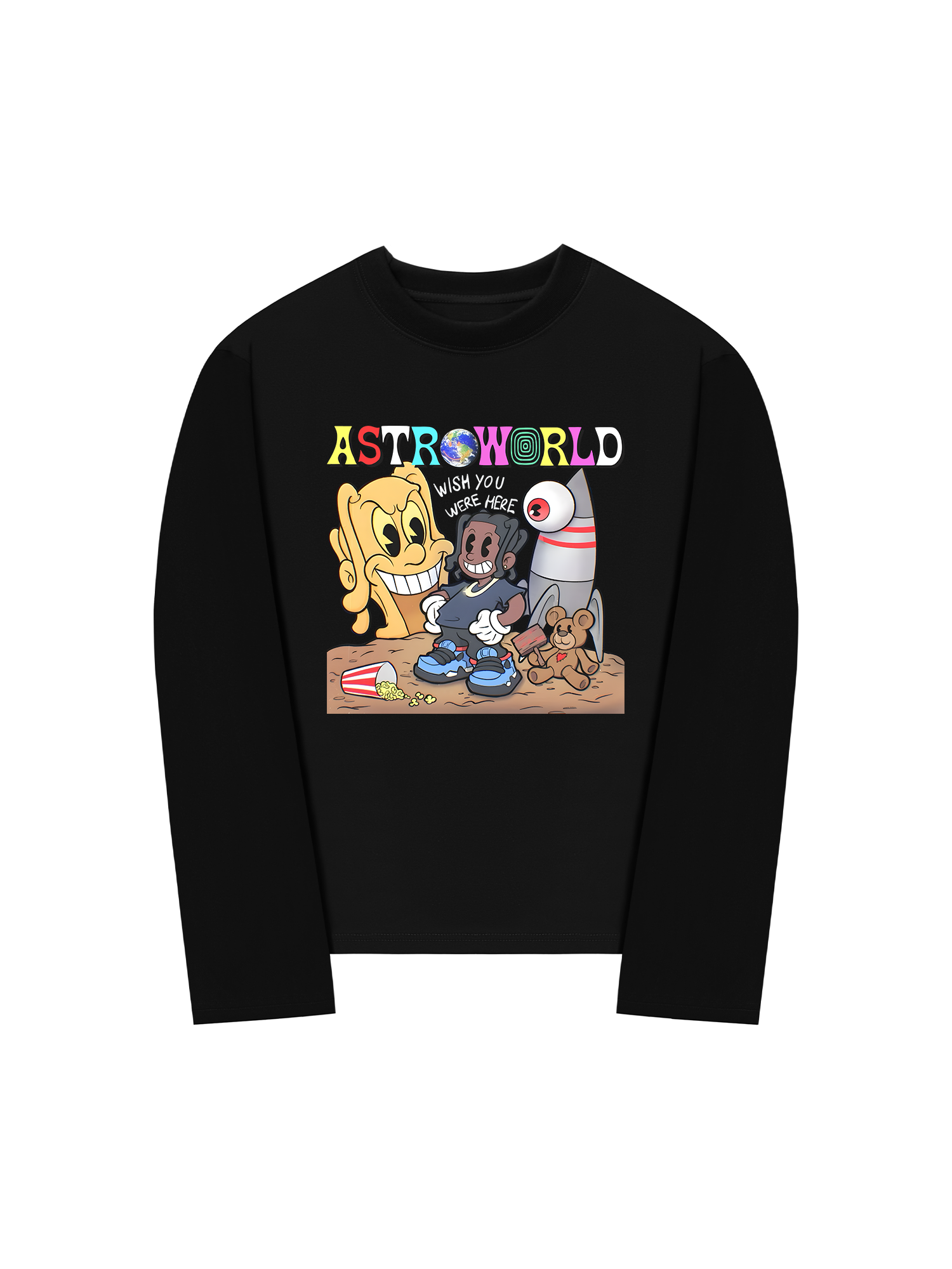 Áo Thun Dài Tay Astroworld Travis