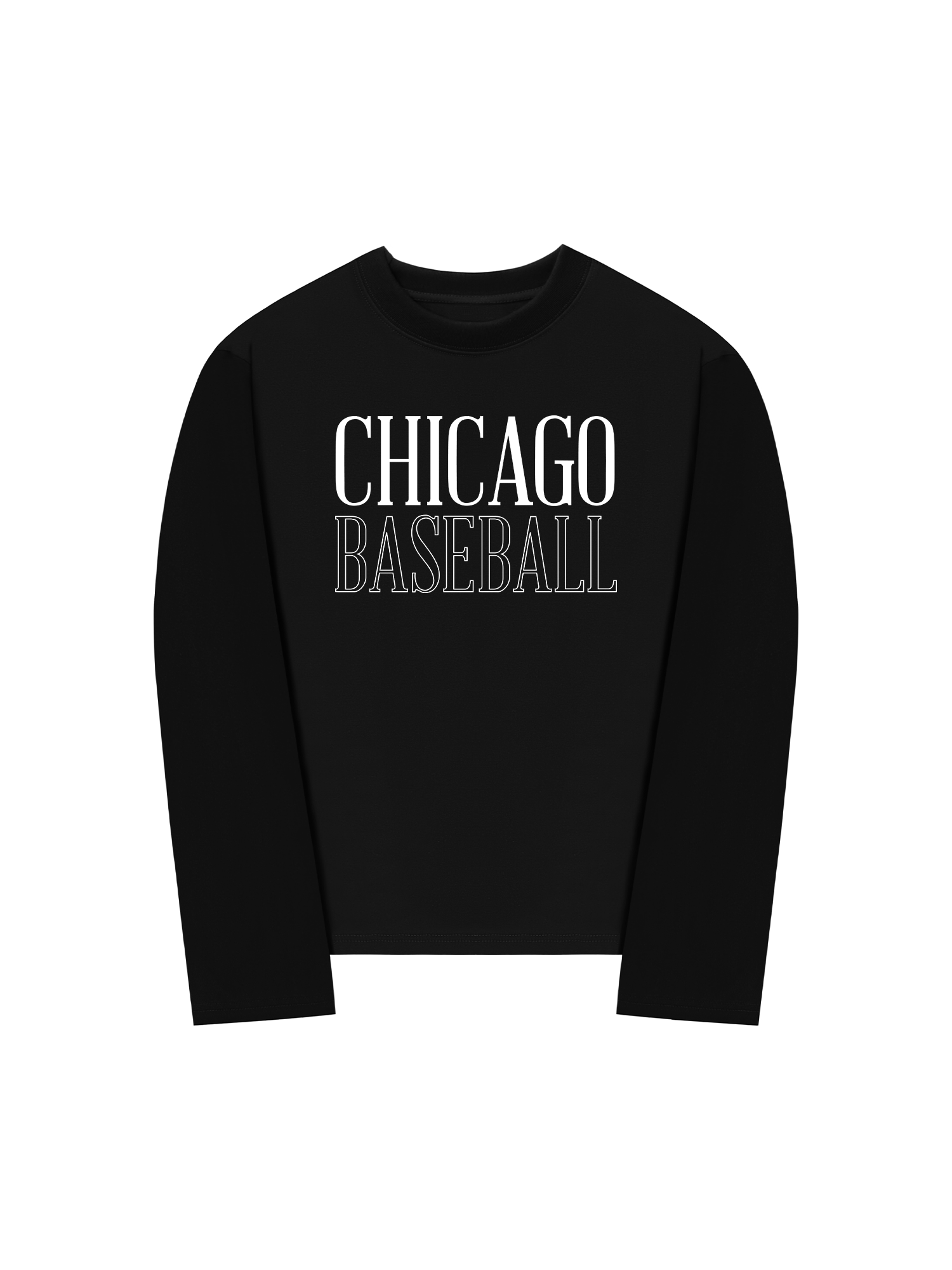 Áo Thun Dài Tay Baseball Basic Chicago