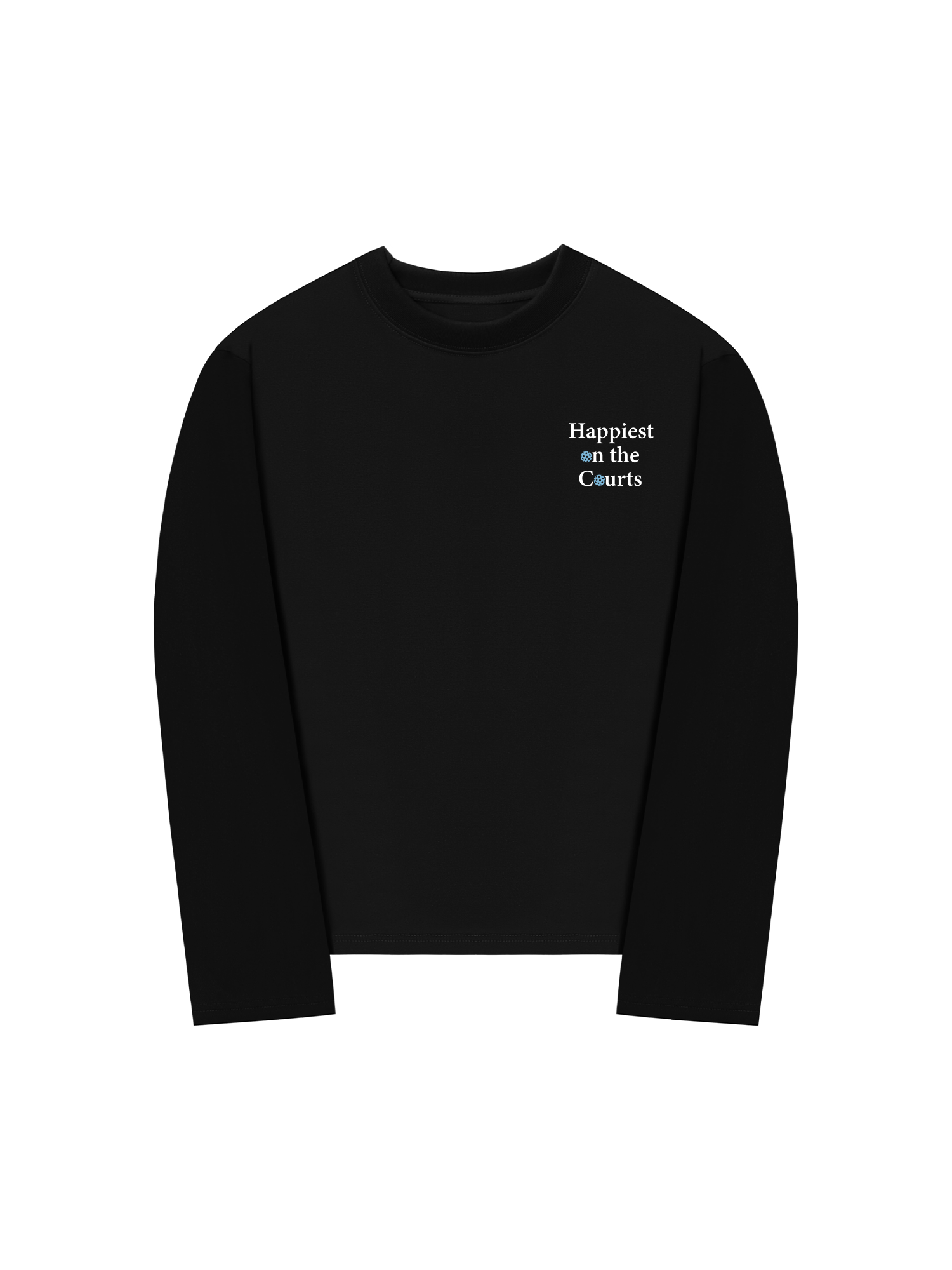 Áo Thun Dài Tay Pickleball Happiest on the Courts