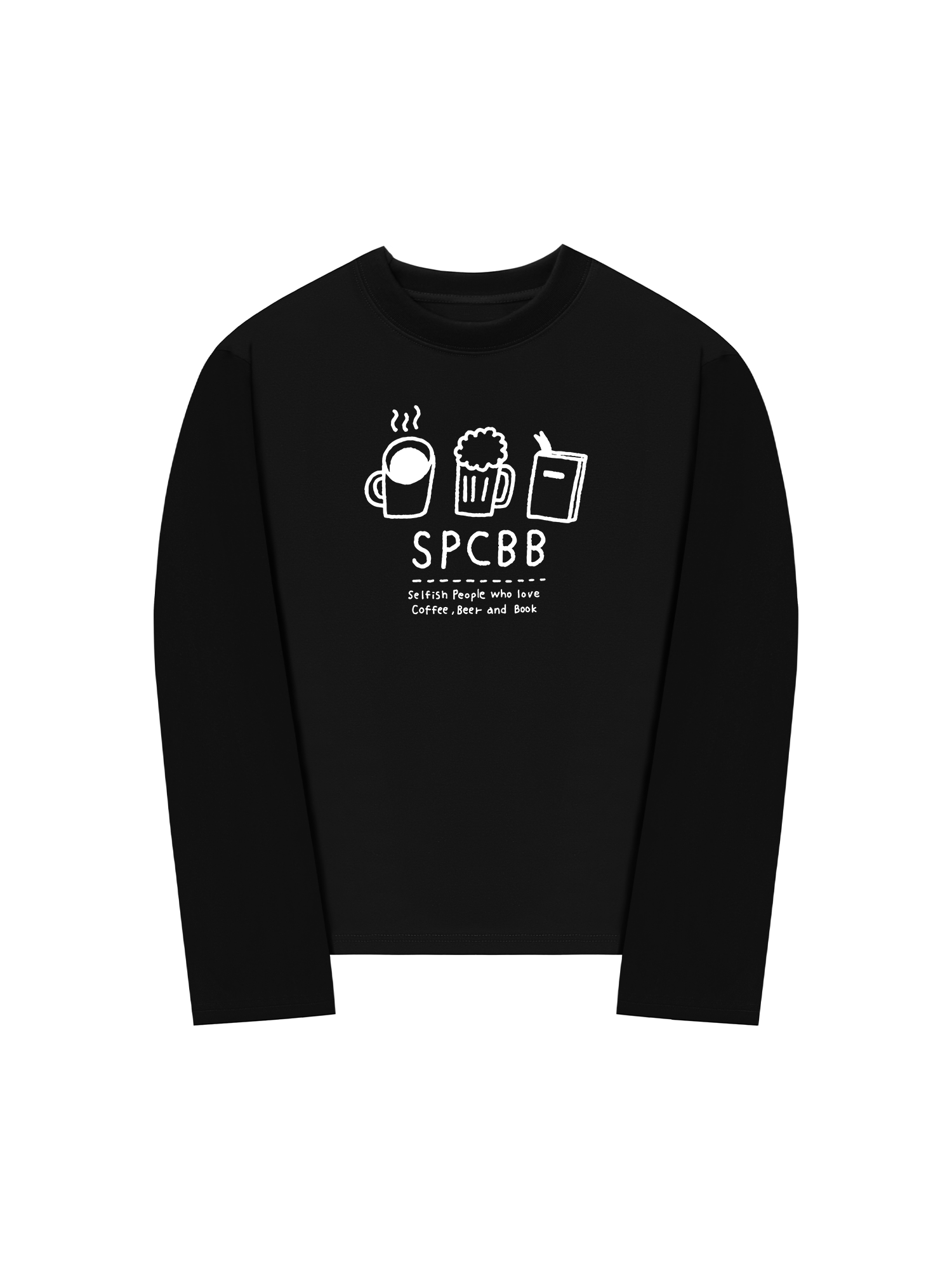 Áo Thun Dài Tay Selfish People Who Love Coffee Beer And Book