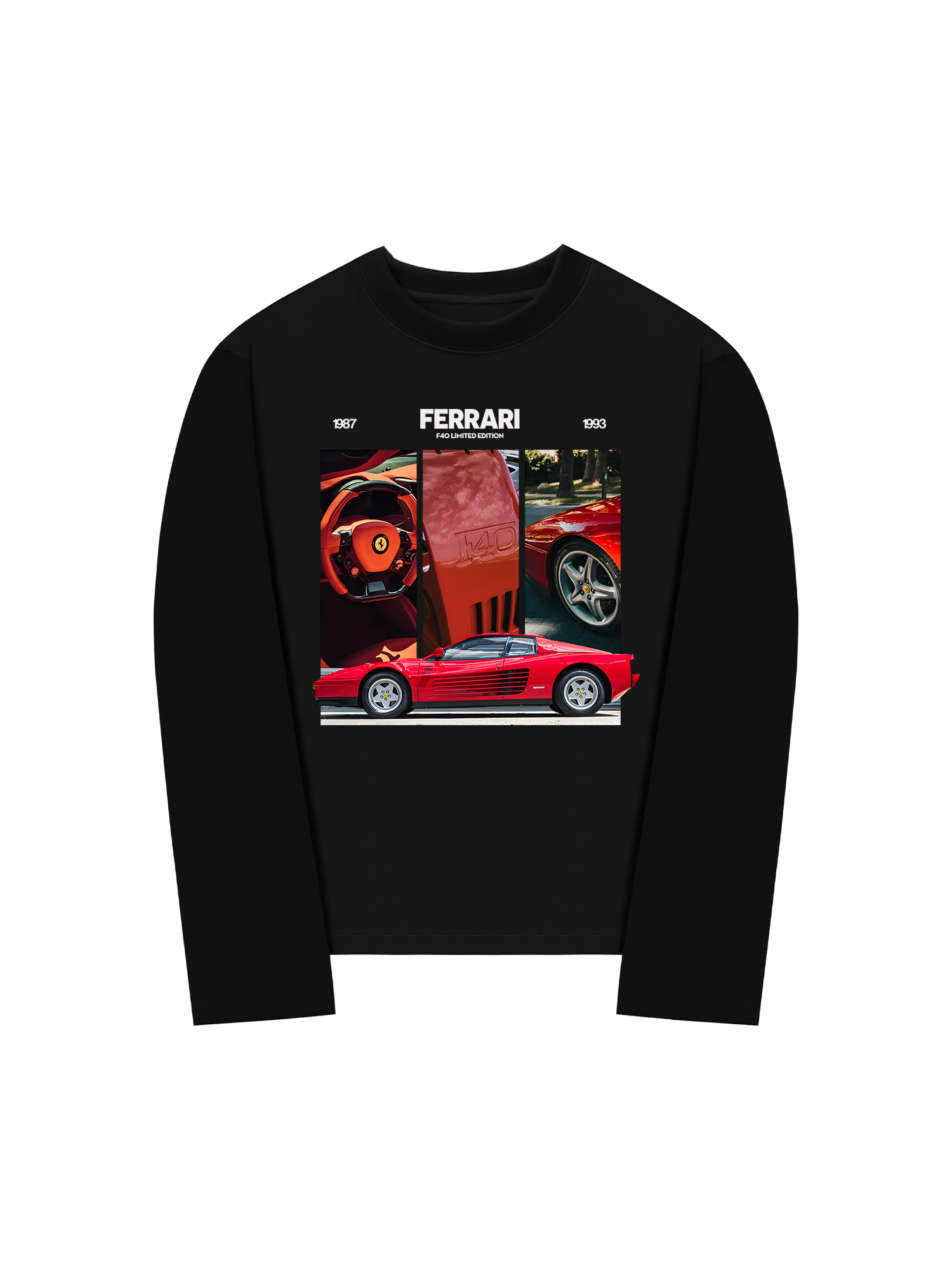 Áo Thun Dài Tay Ferrari F40 Limited Edition