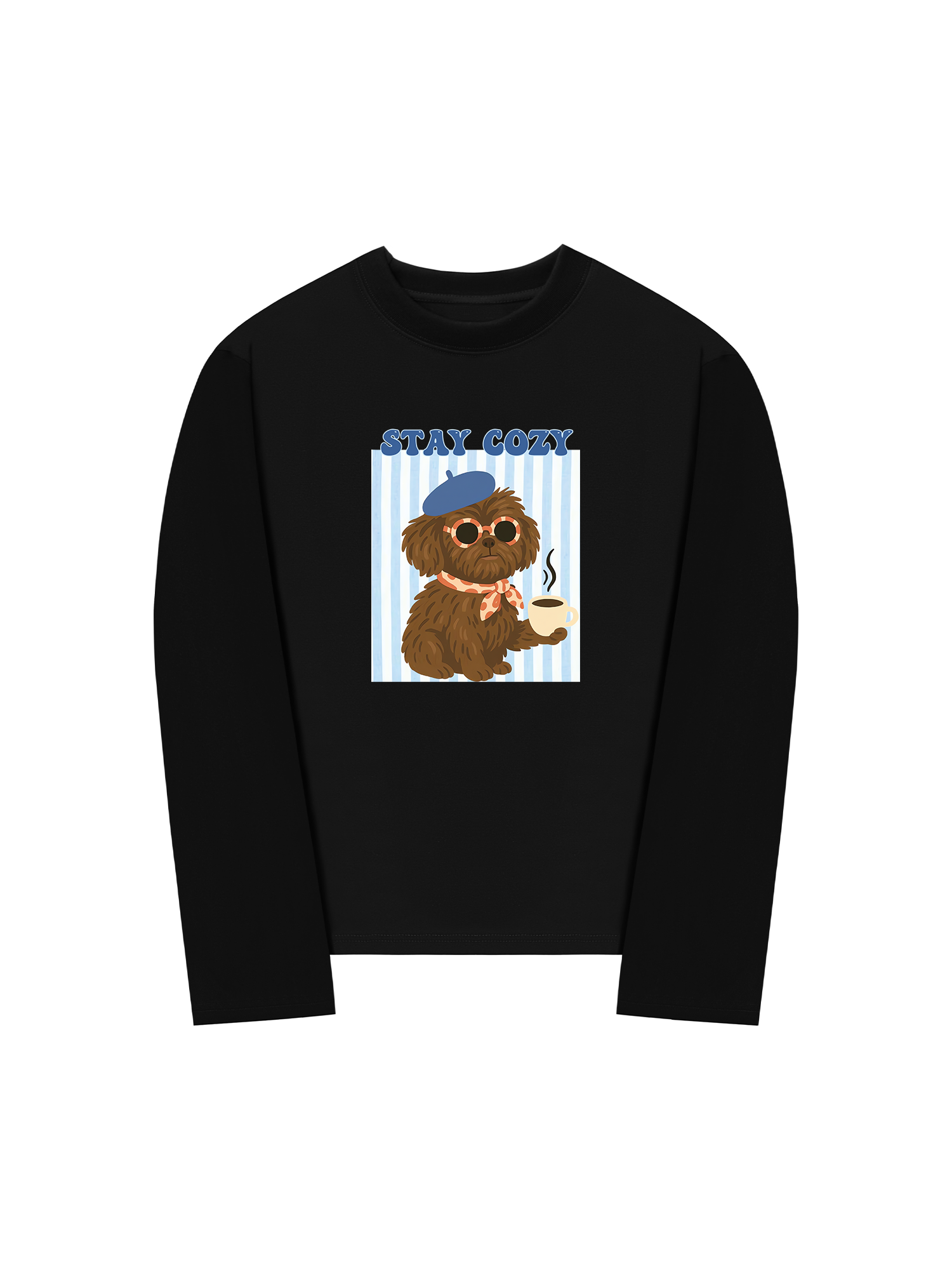 Áo Thun Dài Tay Stay Cozy Cute Puppy