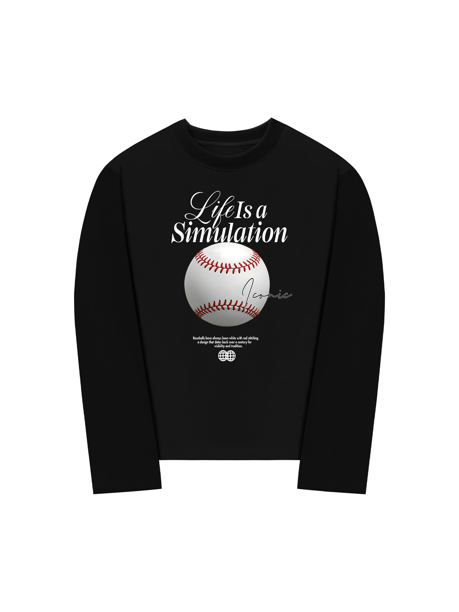 Áo Thun Dài Tay Baseball Simulation