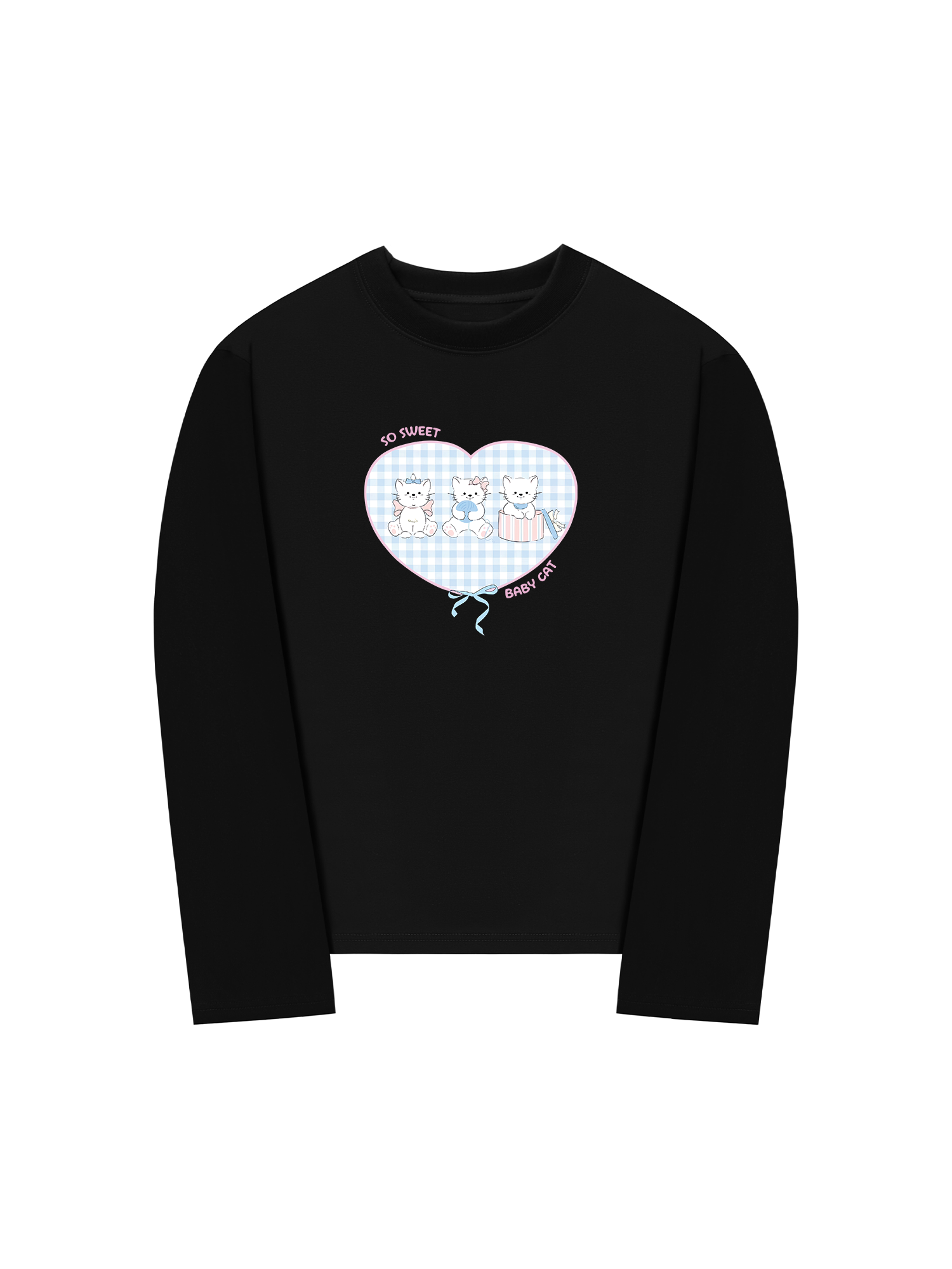 Áo Thun Dài Tay So Sweet Baby Cat