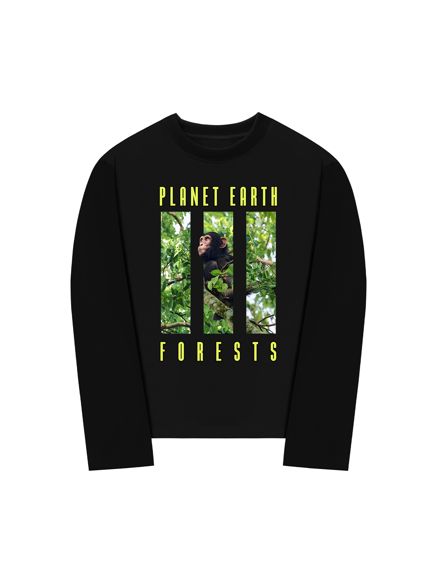 Áo Thun Dài Tay Wild Life Planet Earth Forests