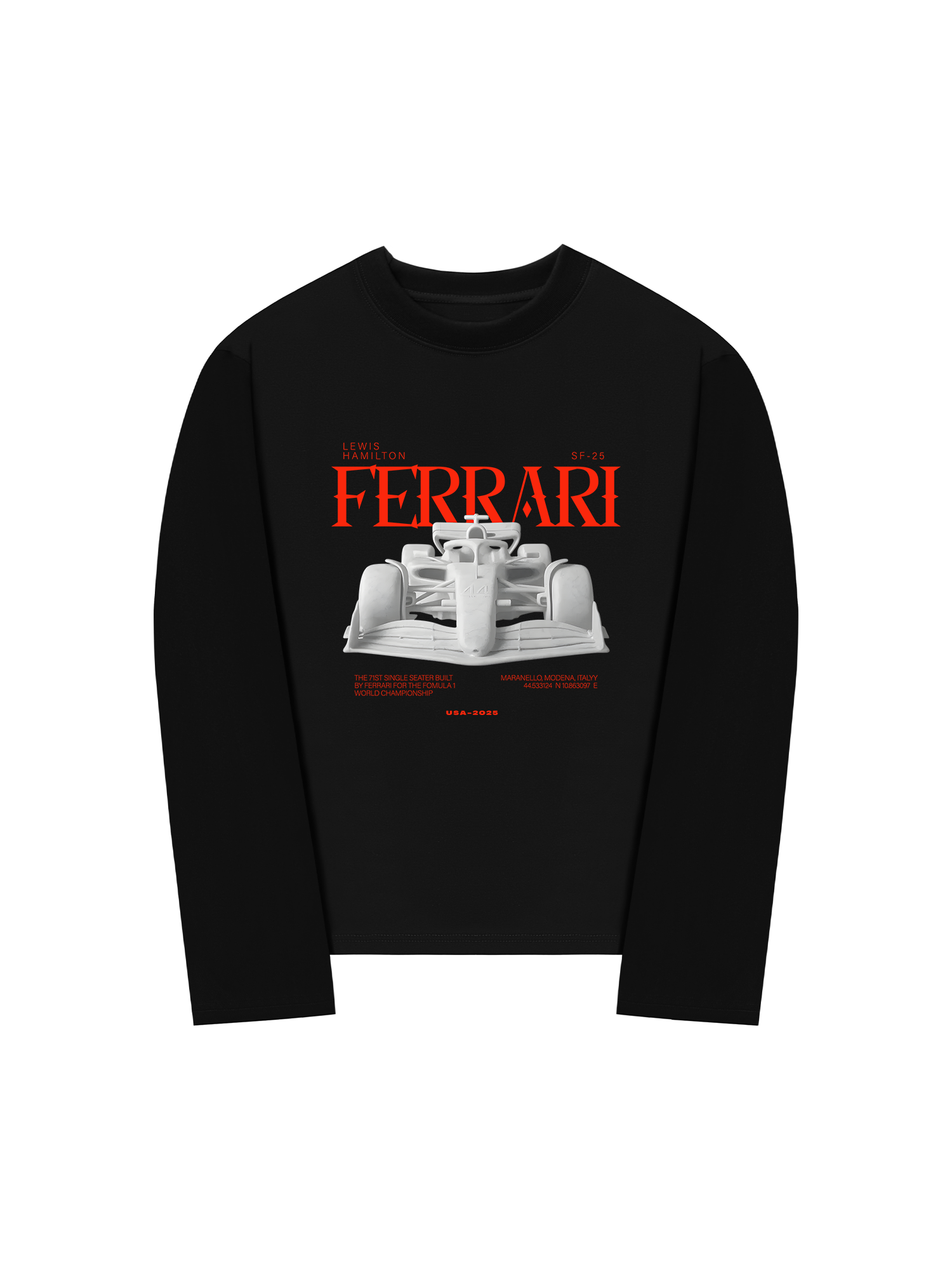 Áo Thun Dài Tay Ferrari Maranello Modena