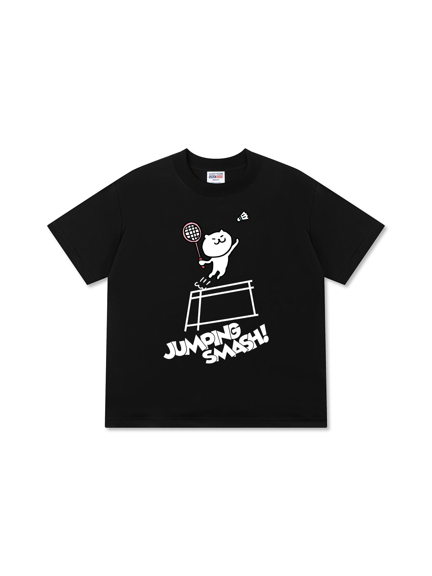 Áo Thun Relaxed Fit Badminton Jumping Smash