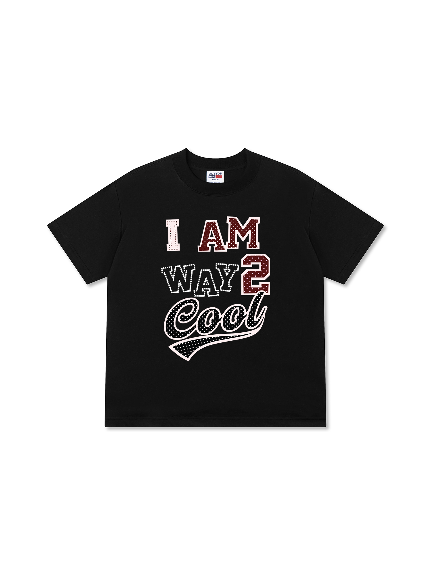 Áo Thun Relaxed Fit Dotty Mood I Am Way 2 Cool