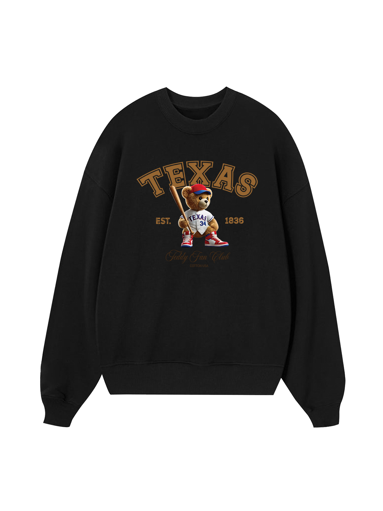 Baseball Texas Teddy Fan Club Sweater
