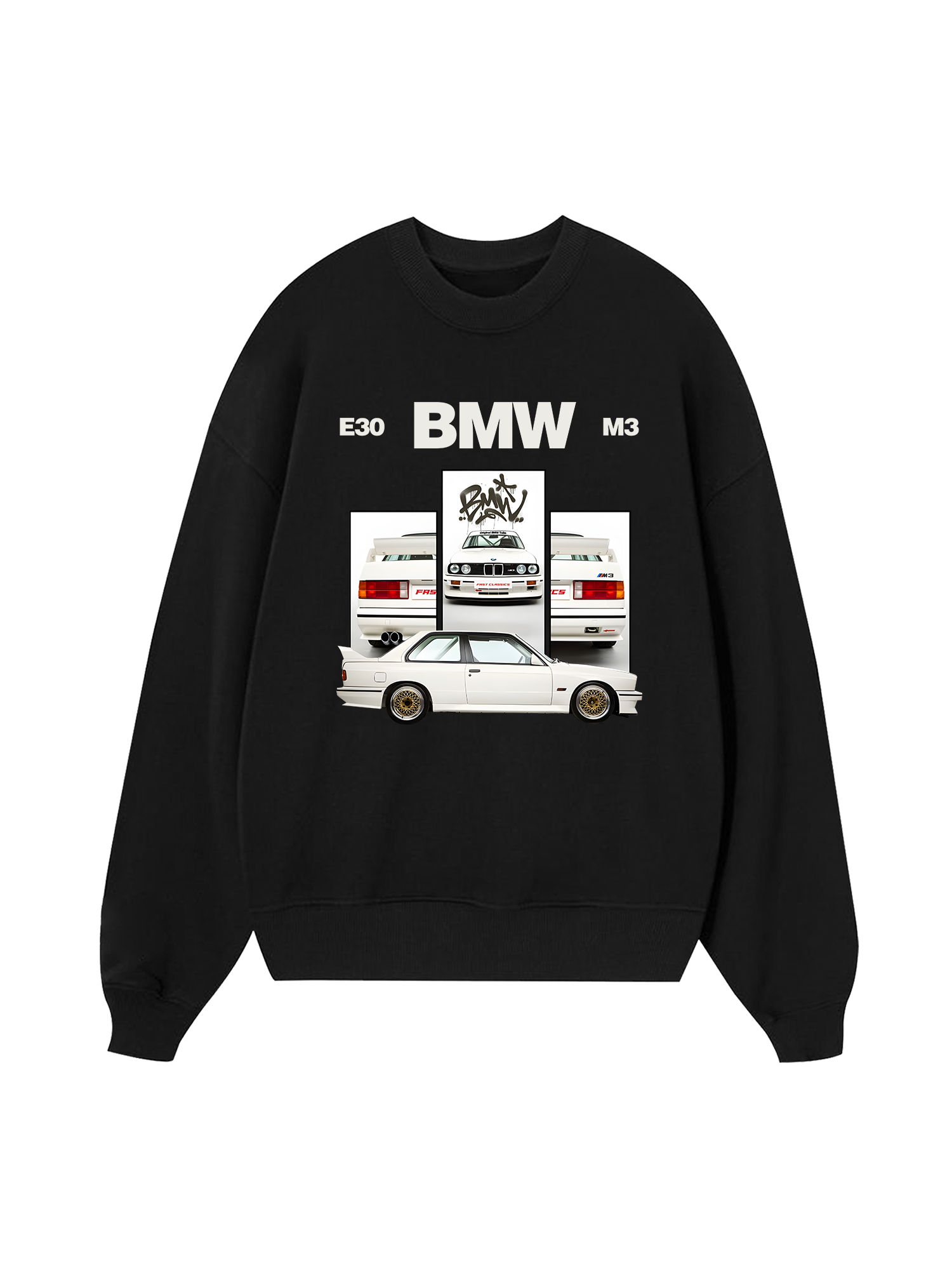 BMW E30 M3 White Sweater