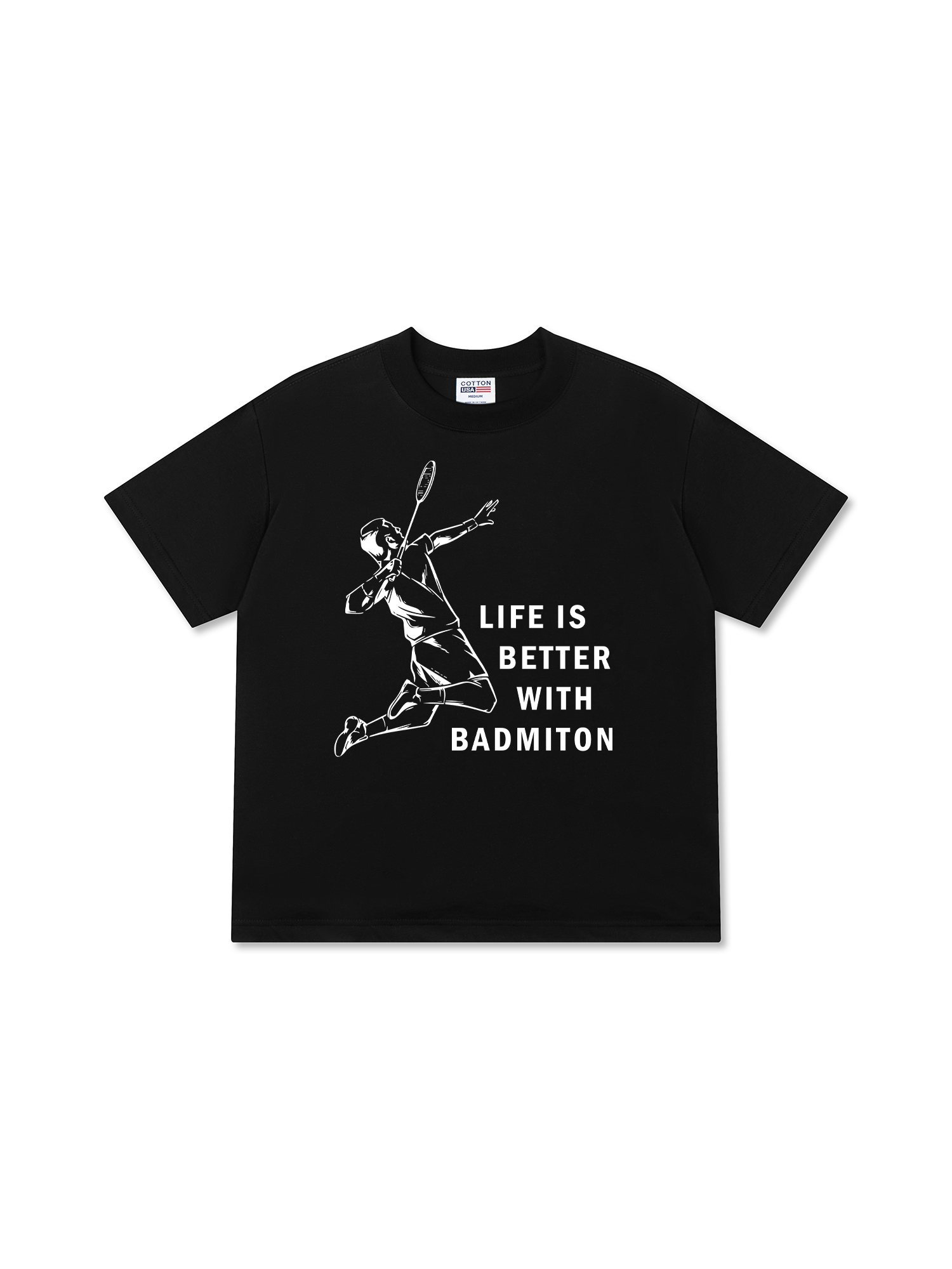 Áo Thun Relaxed Fit Badminton Life Is Better With Badminton