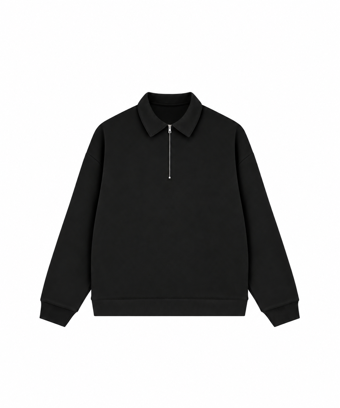 Áo Sweater Polo Nỉ Hai Da Cotton USA Basic