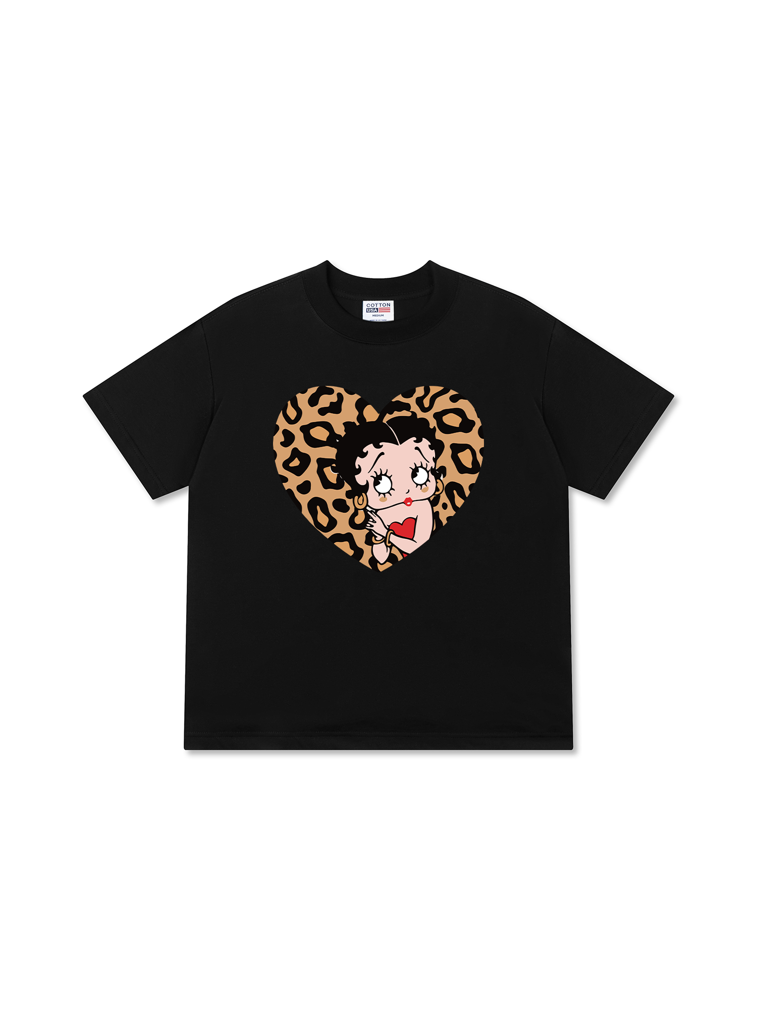Áo Thun Relaxed Fit Urban Leopard Betty Cheetah Heart