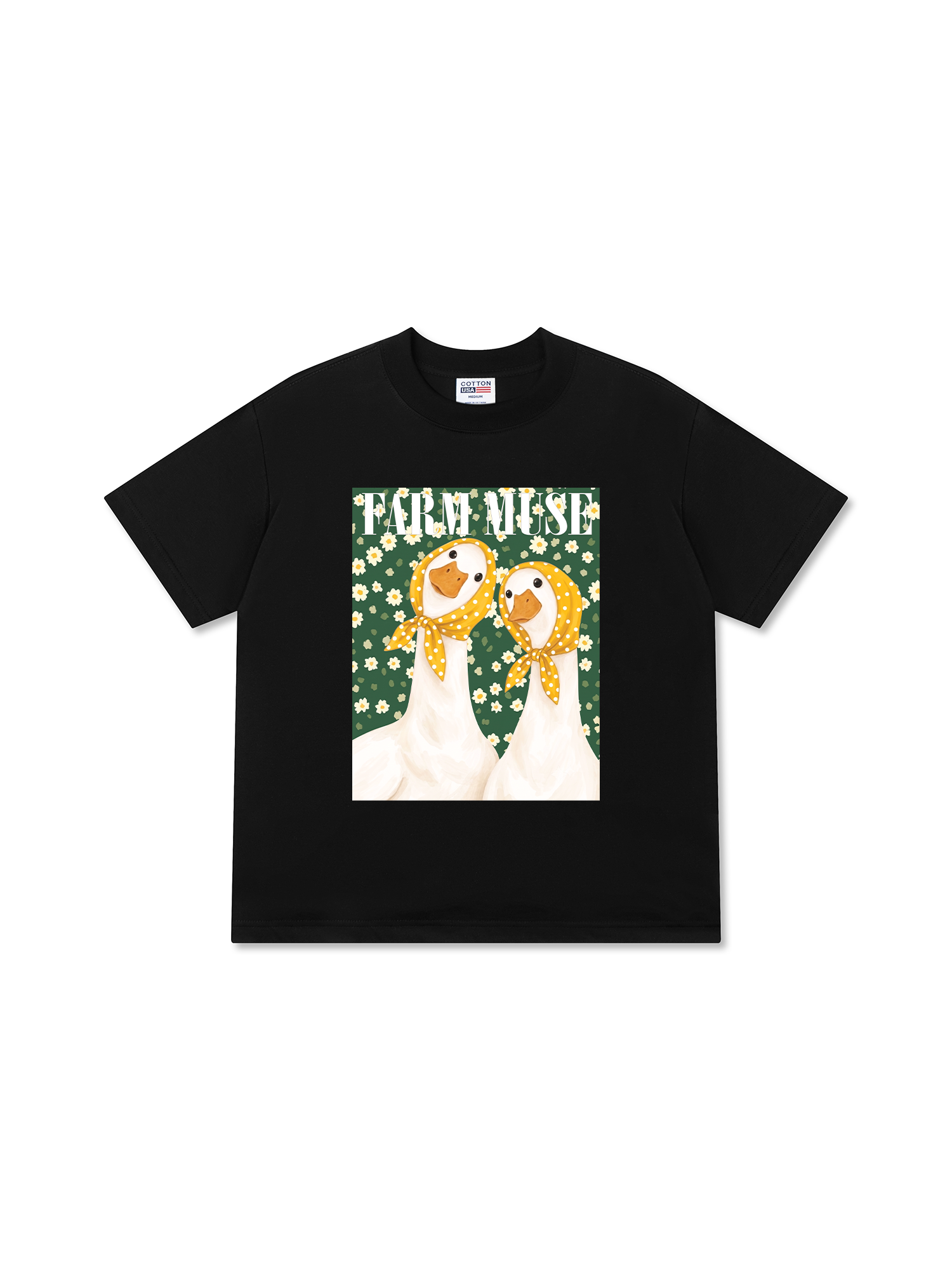 Áo Thun Relaxed Fit Farm Muse Duck Couple