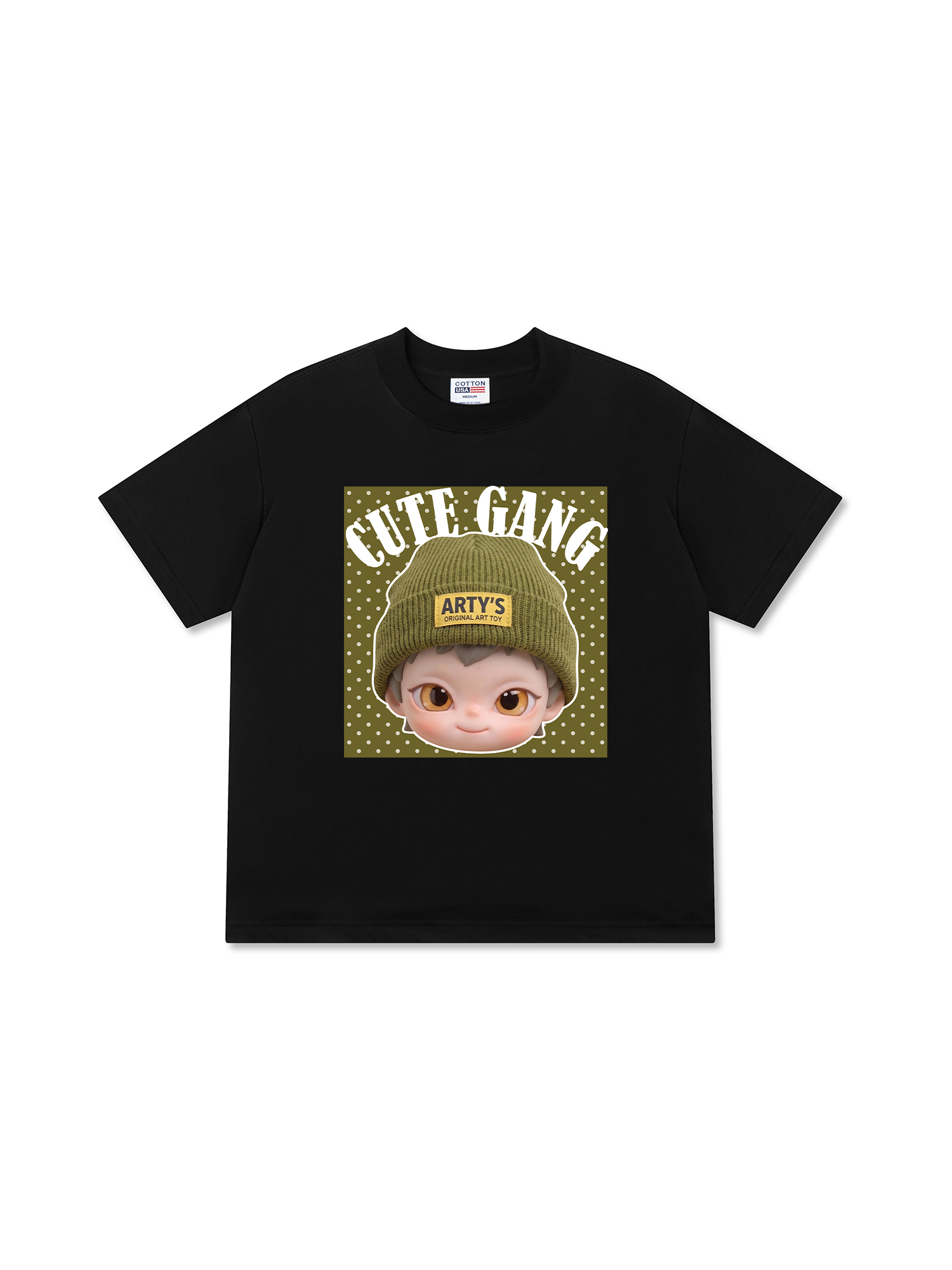 Áo Thun Relaxed Fit Cute Gang Green Dotty