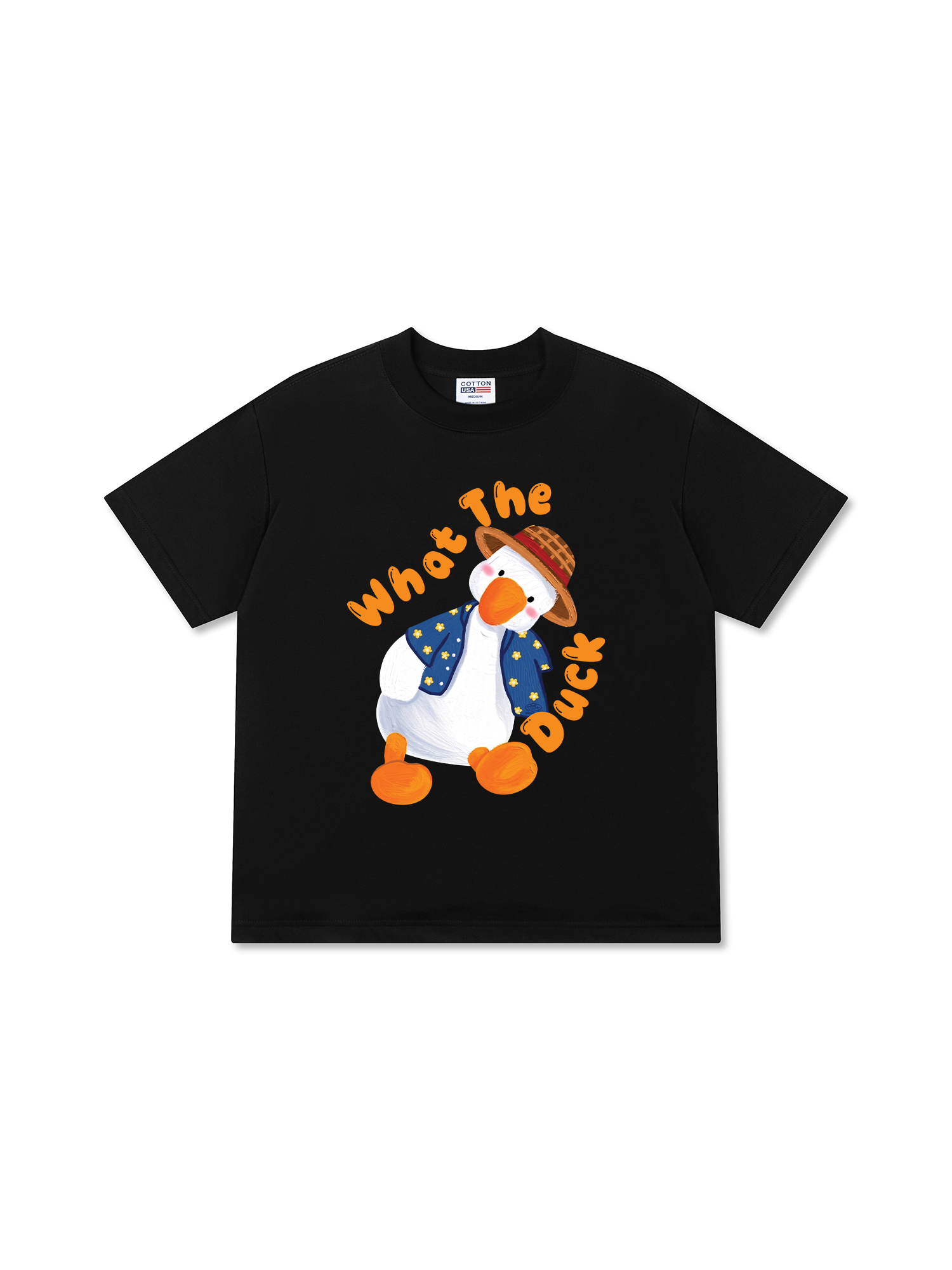 Áo Thun Relaxed Fit Farm What The Duck Orange