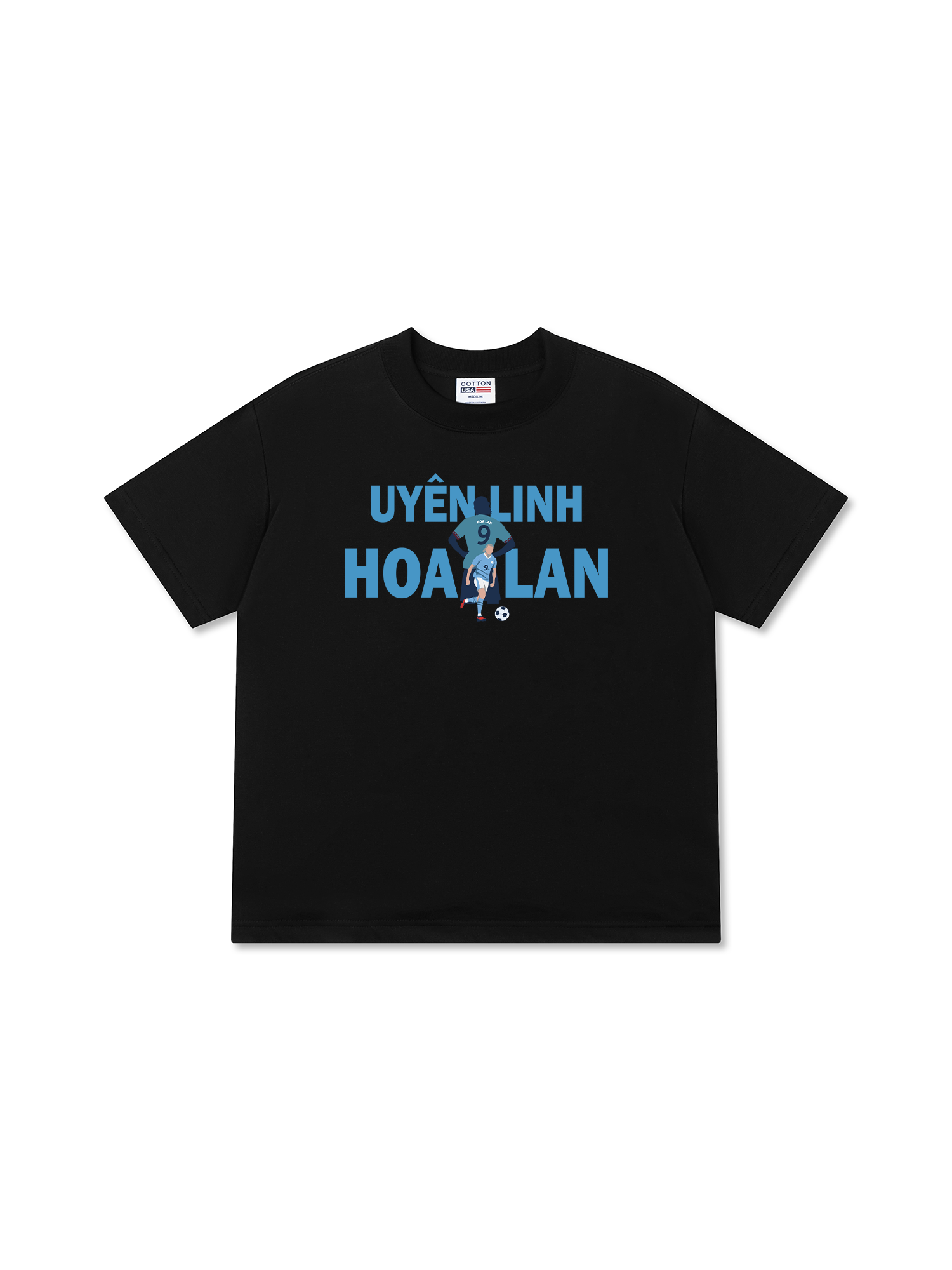 Áo Thun Relaxed Fit Soccer Uyên Linh Hoa Lan