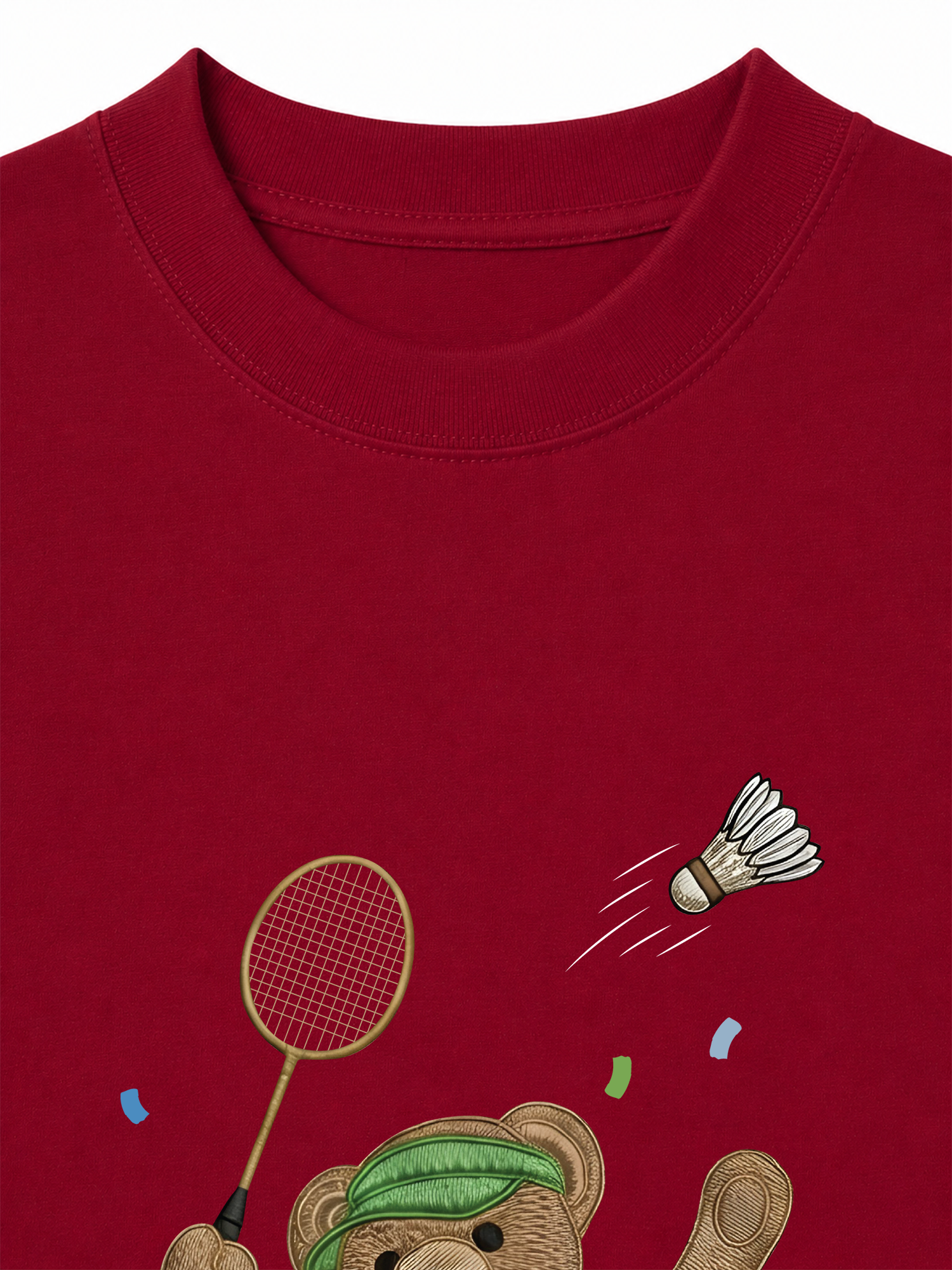 Áo Thun Relaxed Fit Badminton Bear Player