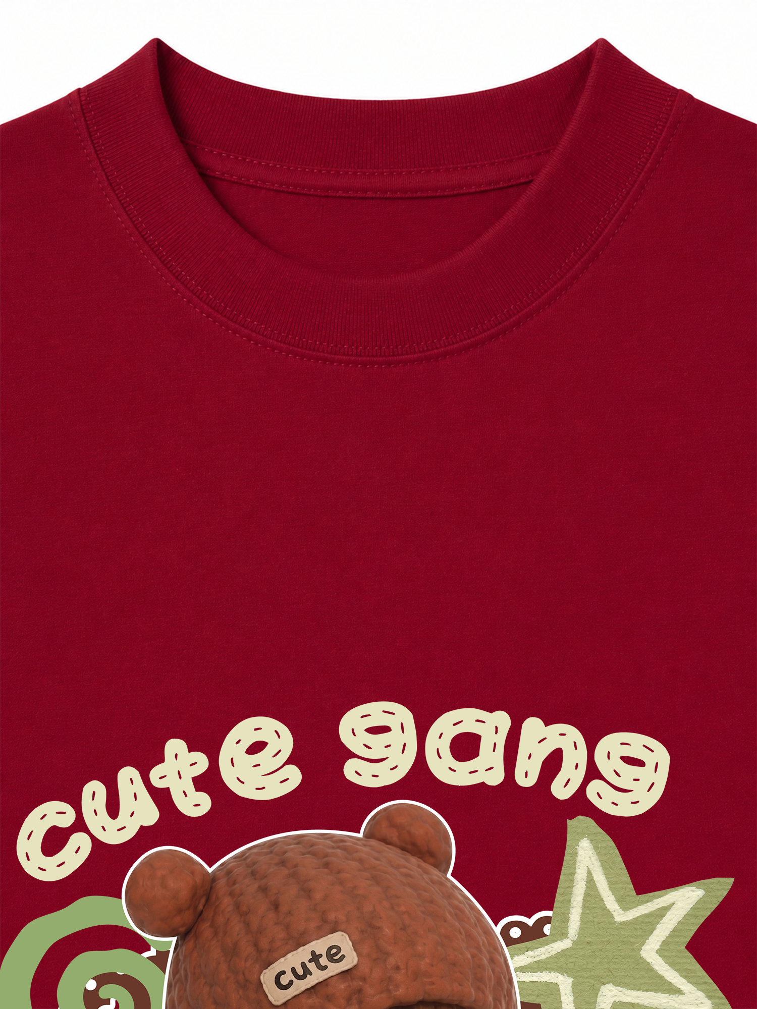 Áo Thun Relaxed Fit Cute Gang