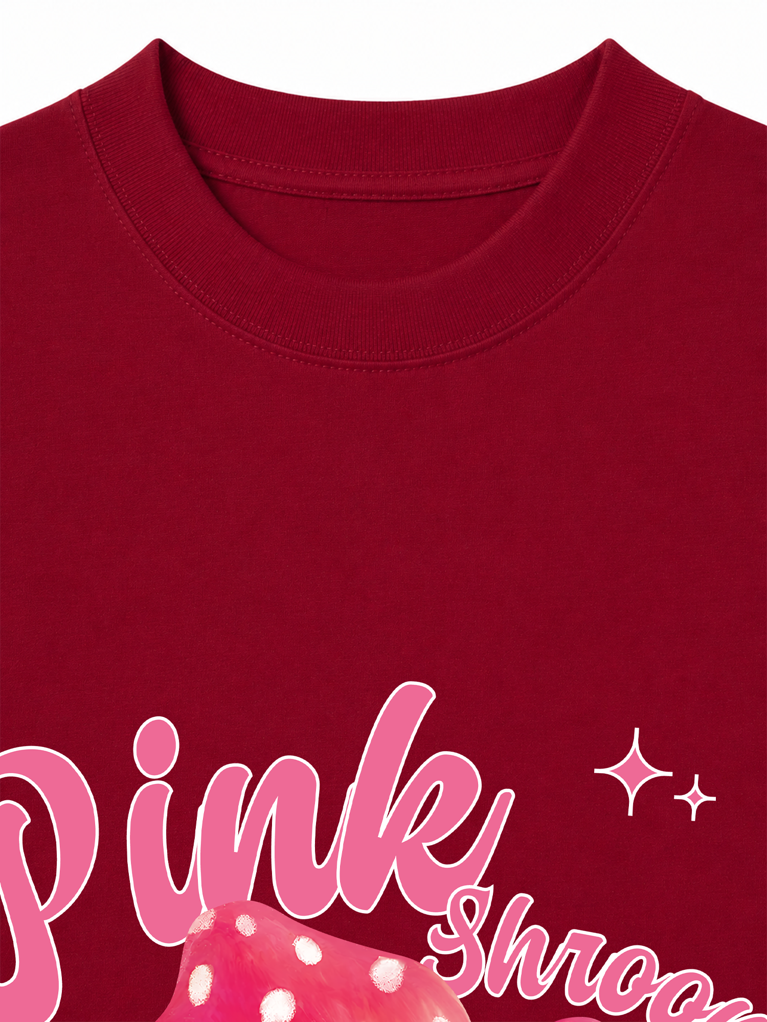 Áo Thun Relaxed Fit Tropical Pink Shrooms
