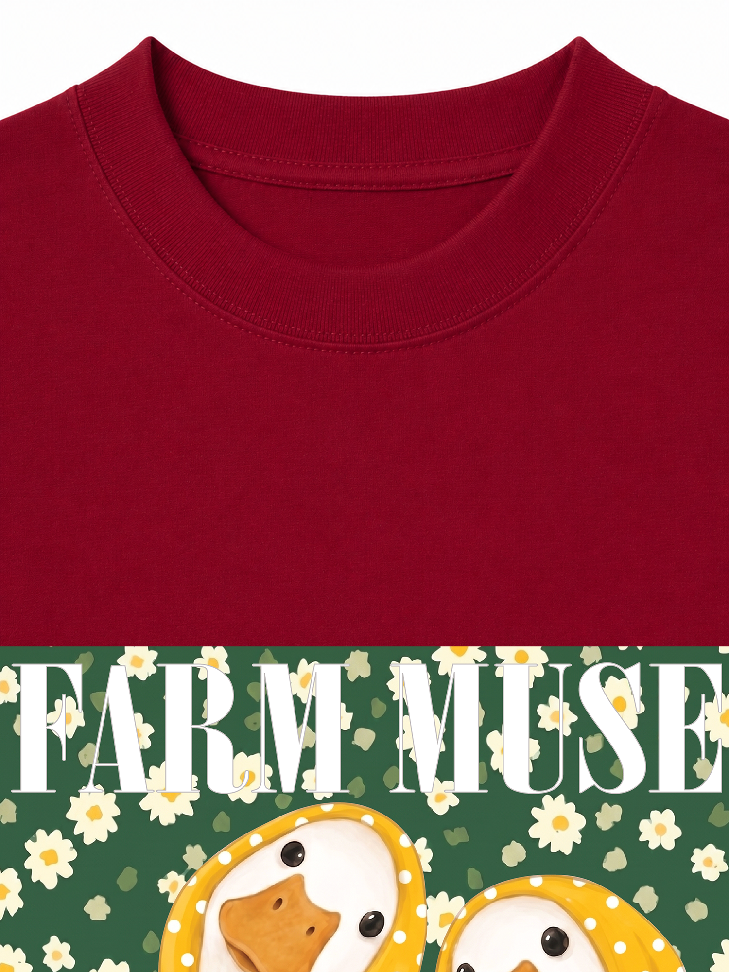 Áo Thun Relaxed Fit Farm Muse Duck Couple