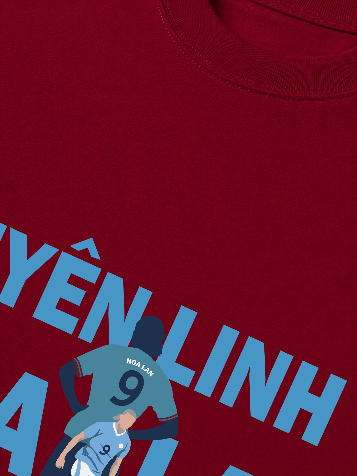 Áo Thun Relaxed Fit Soccer Uyên Linh Hoa Lan