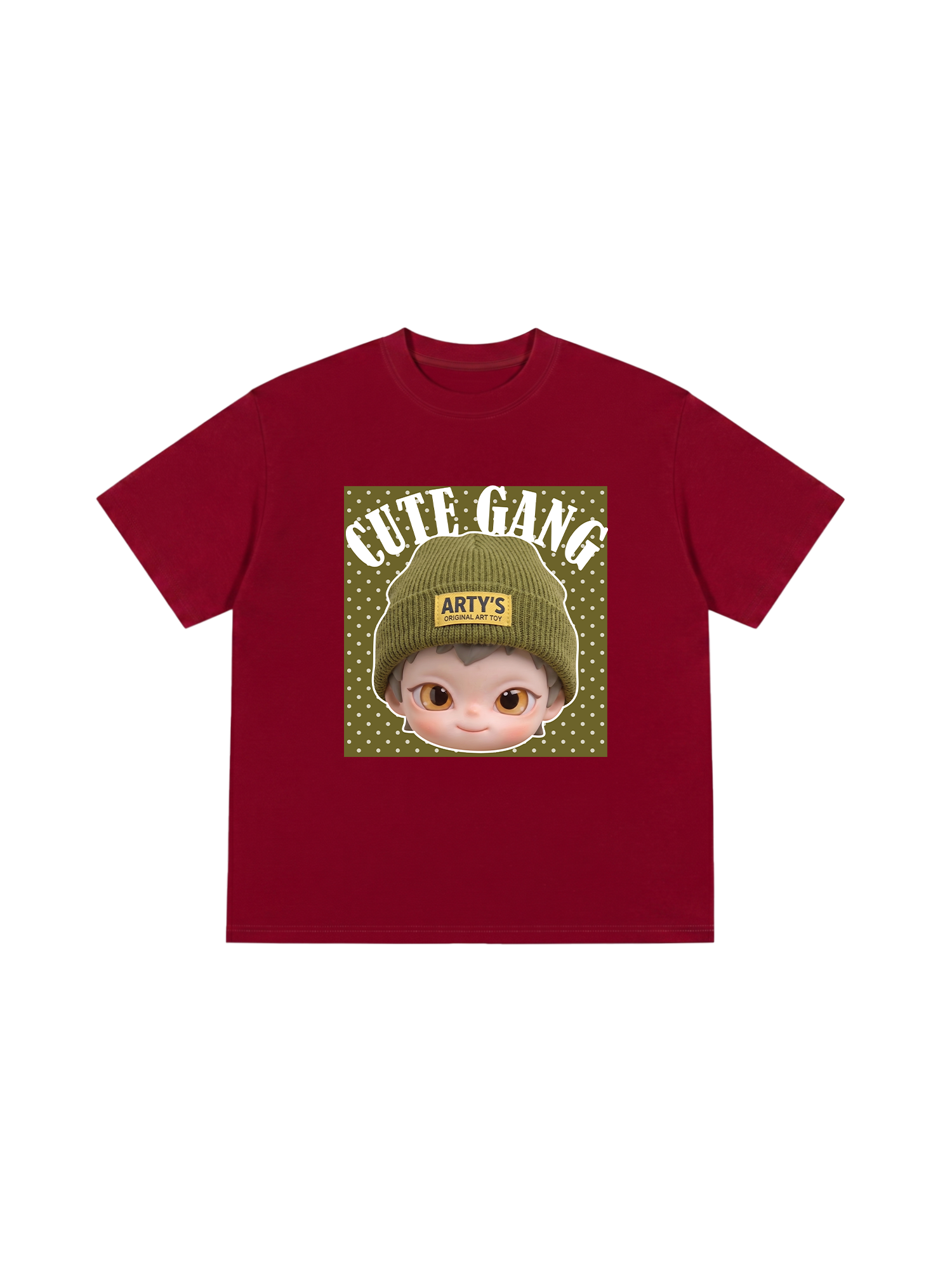 Áo Thun Relaxed Fit Cute Gang Green Dotty