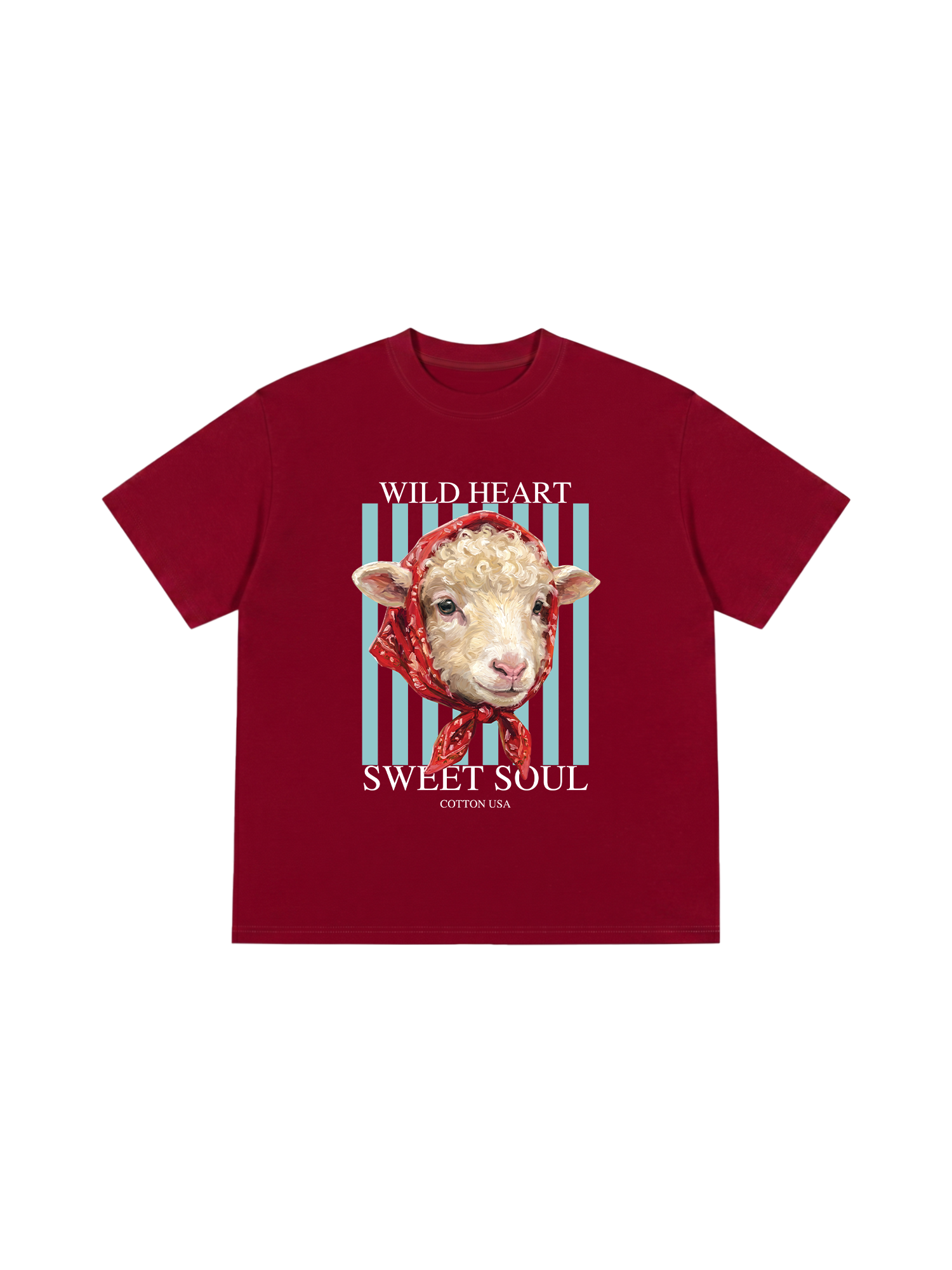 Áo Thun Relaxed Fit Farm Wild Heart Sweet Soul