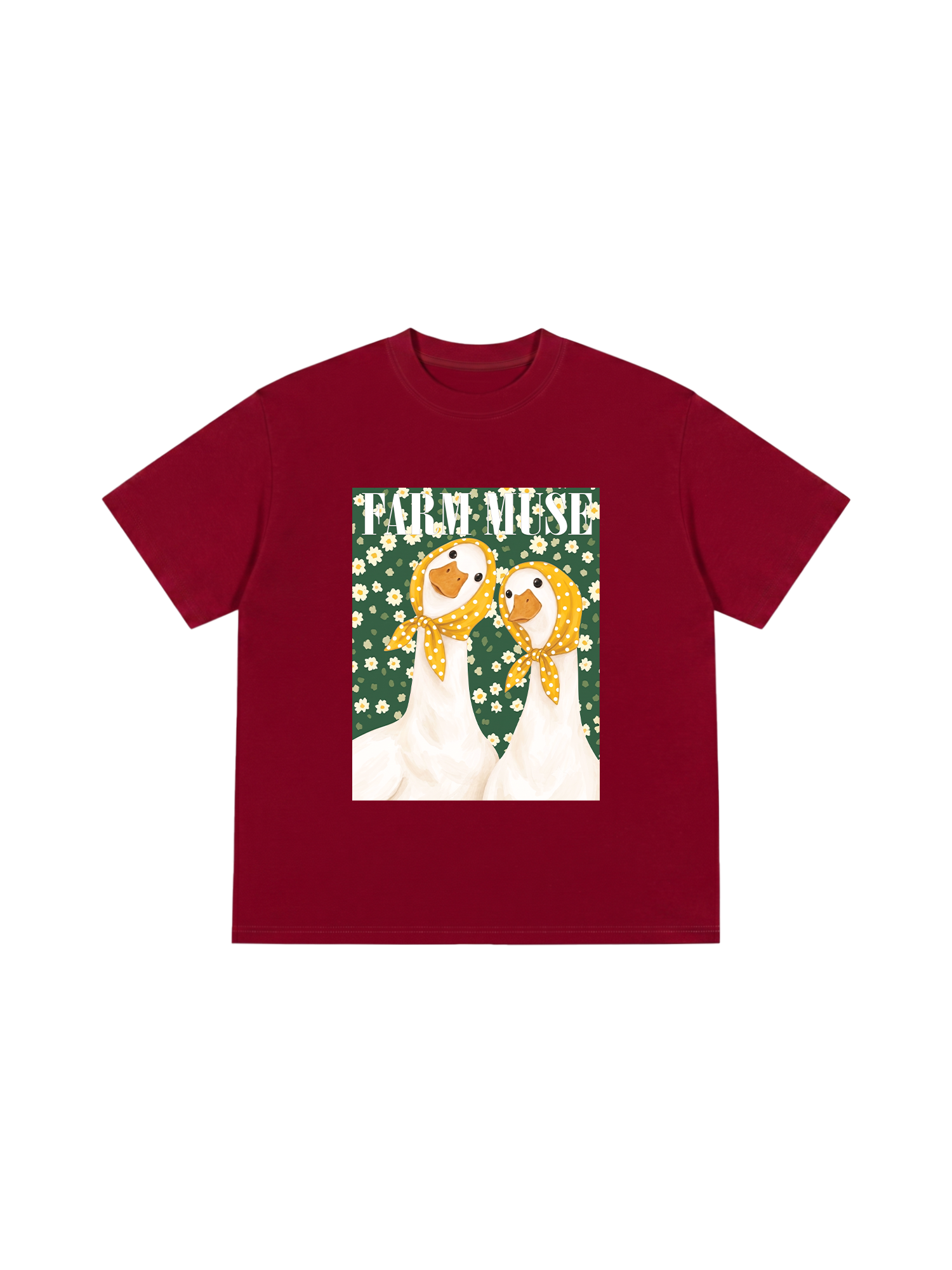 Áo Thun Relaxed Fit Farm Muse Duck Couple