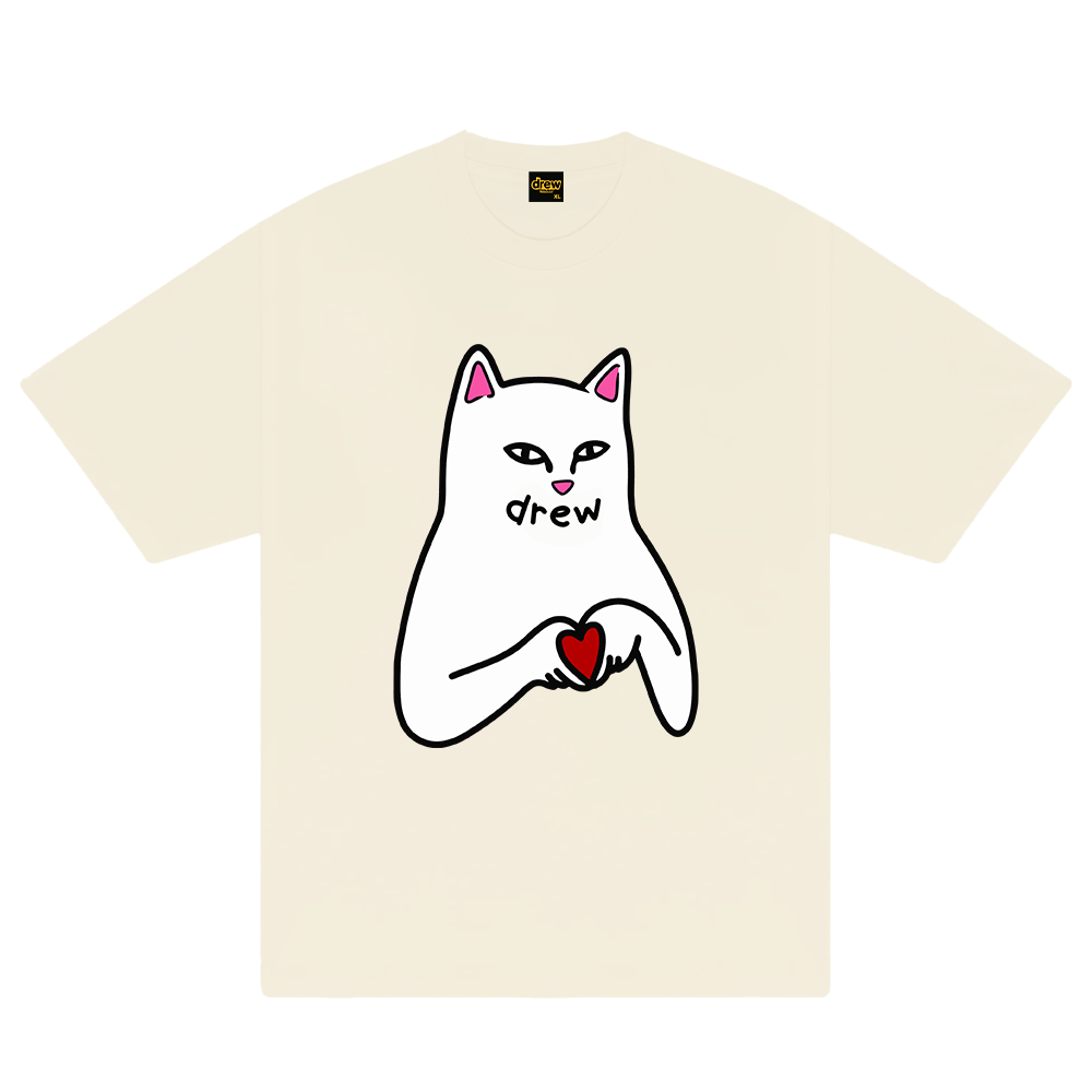 Drew Heart Handsign Cat T-Shirt