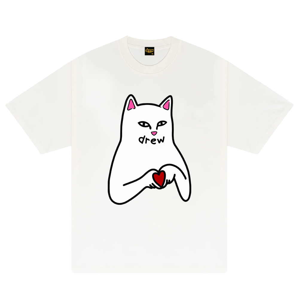 Drew Heart Handsign Cat T-Shirt