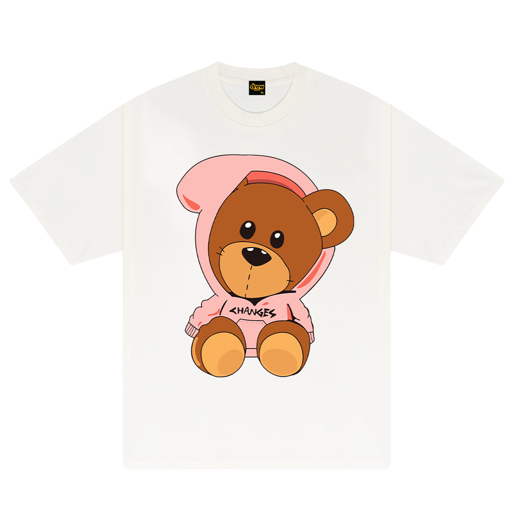 Drew Pink Hoodie Teddy T-Shirt