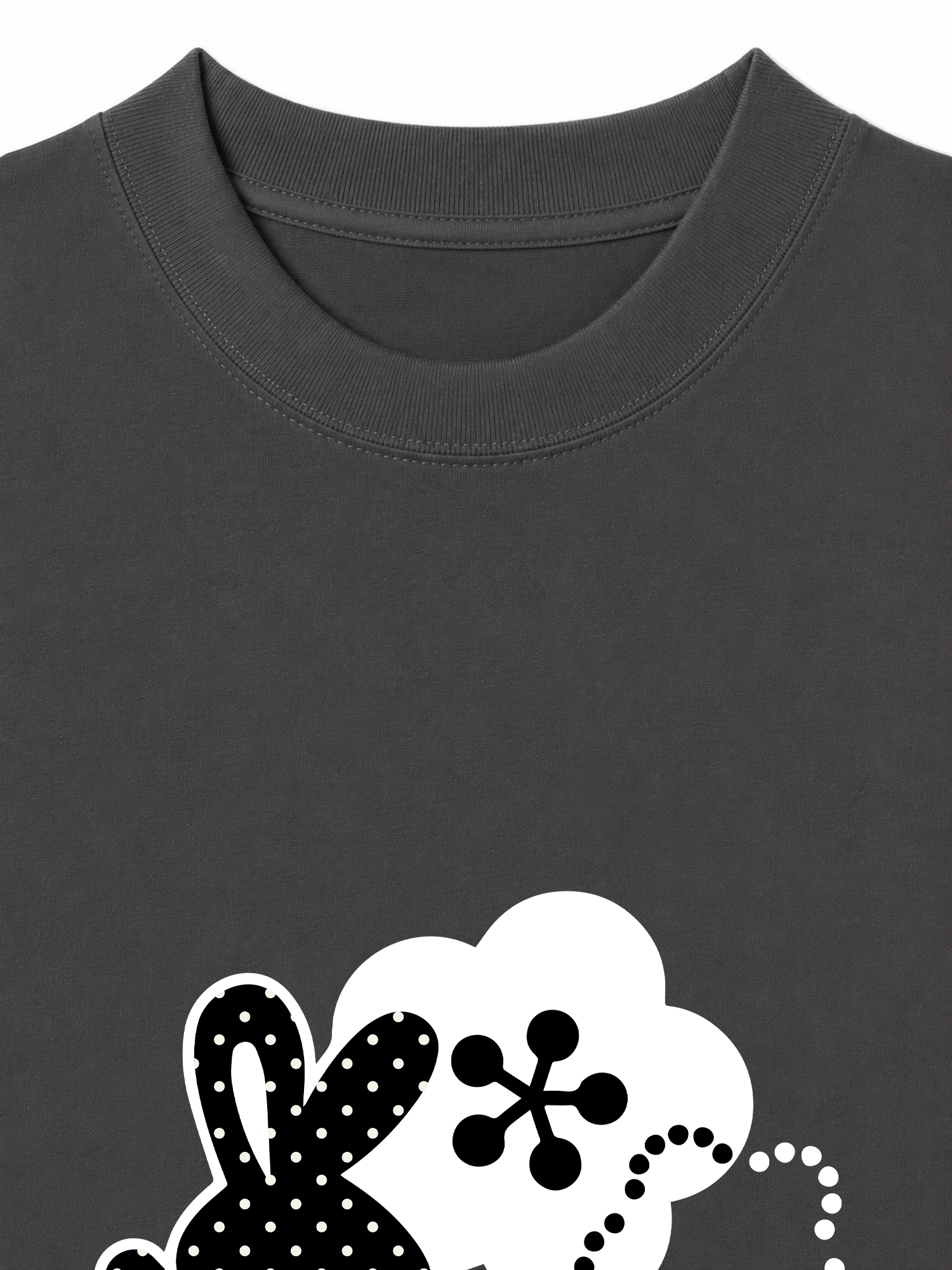 Áo Thun Relaxed Fit Dotty Mood Cute Bunny