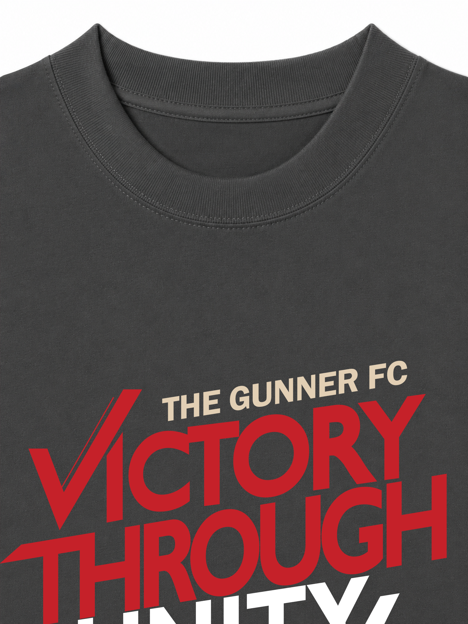 Áo Thun Relaxed Fit Soccer The Gunner Victory Through Unity Forever