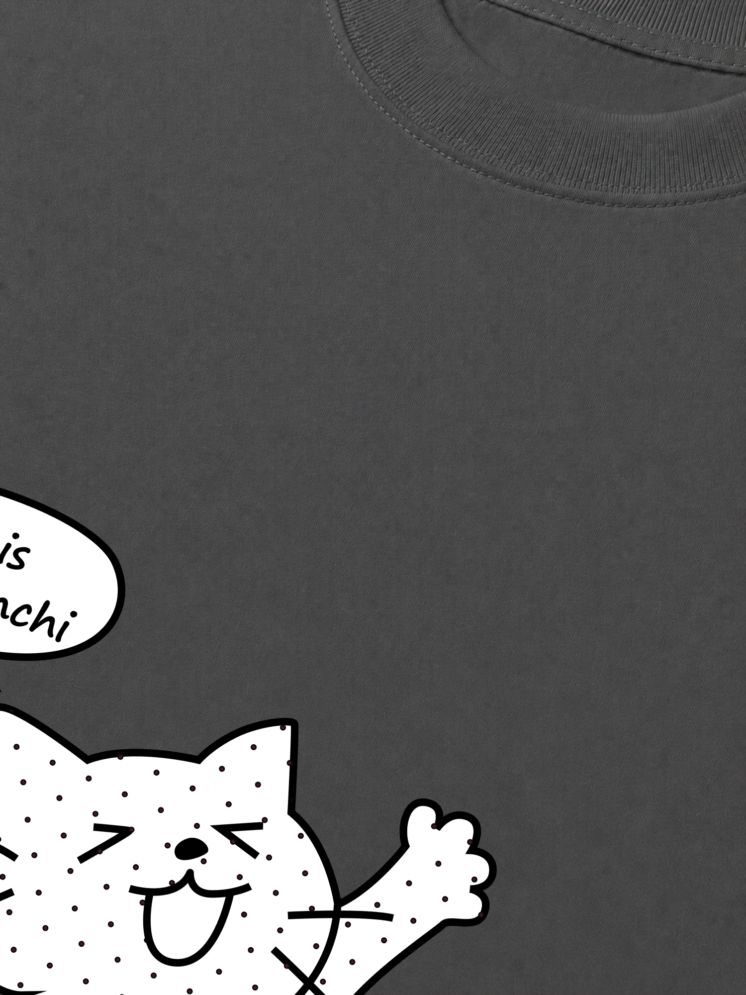 Áo Thun Relaxed Fit Dotty Mood Cute Cat
