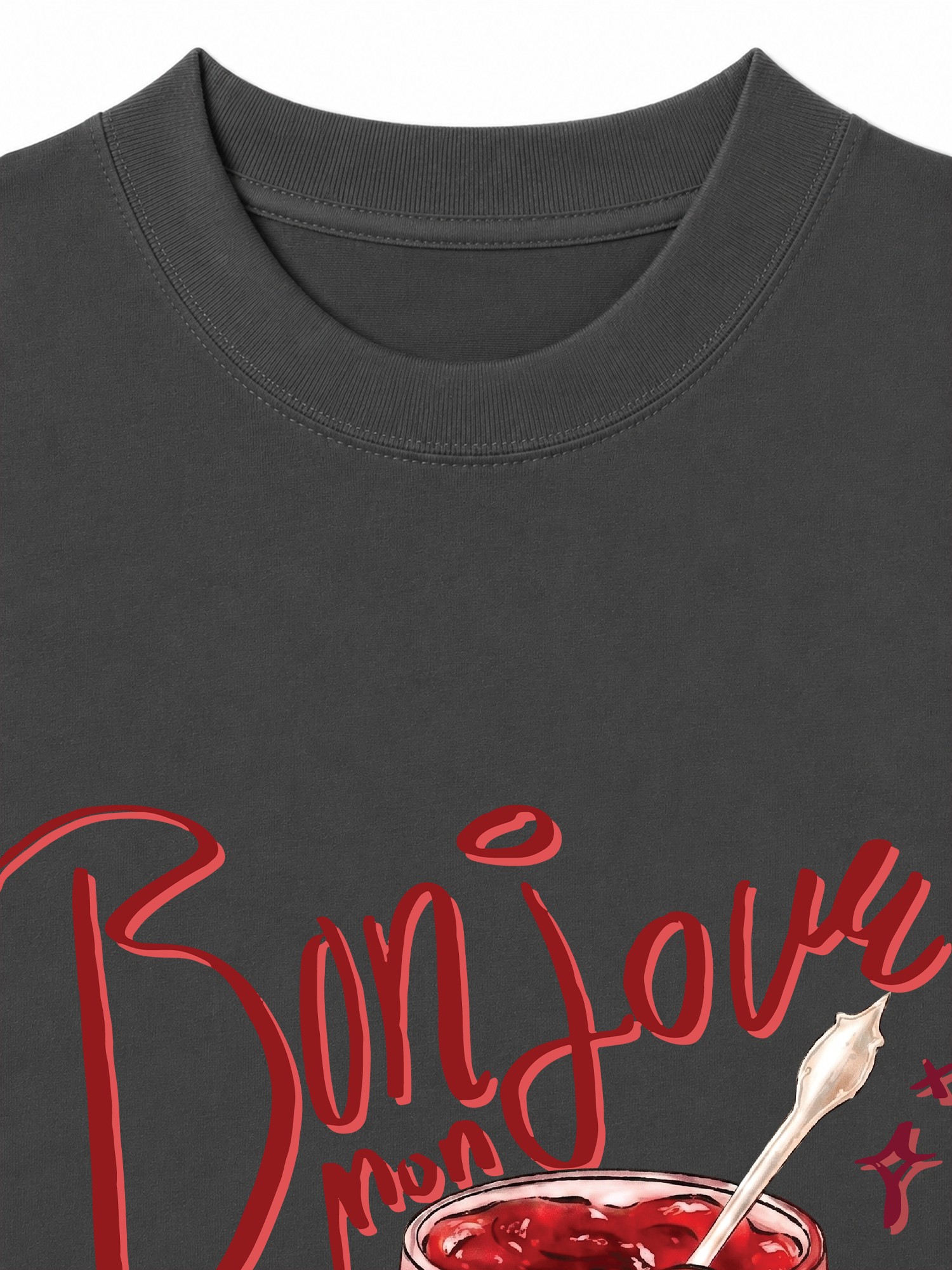 Áo Thun Relaxed Fit Yummy Mood Bonjour Amour