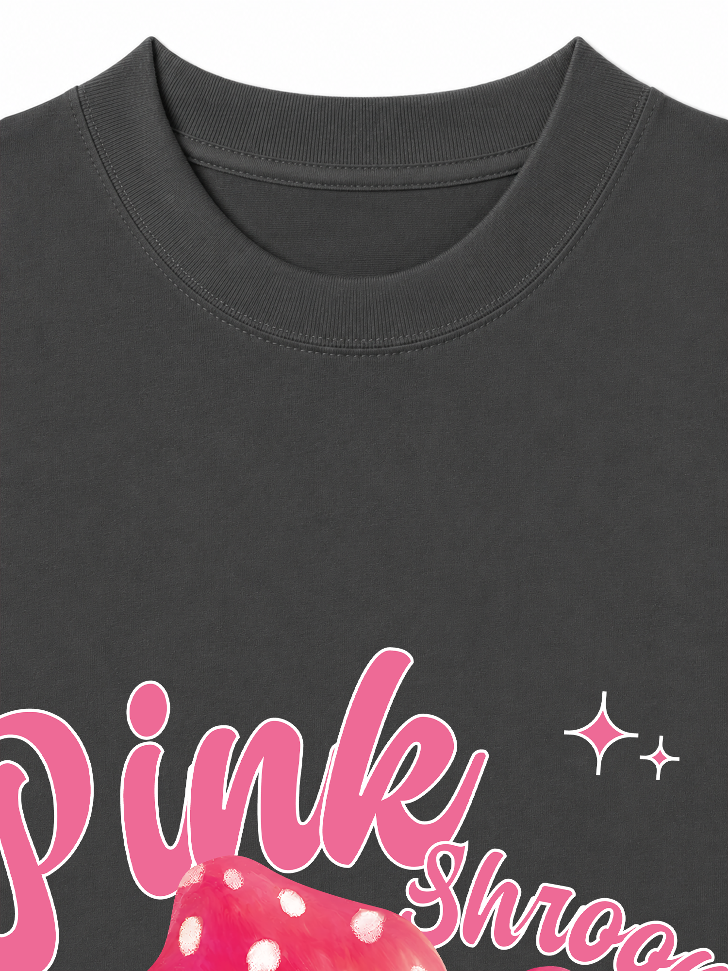 Áo Thun Relaxed Fit Tropical Pink Shrooms