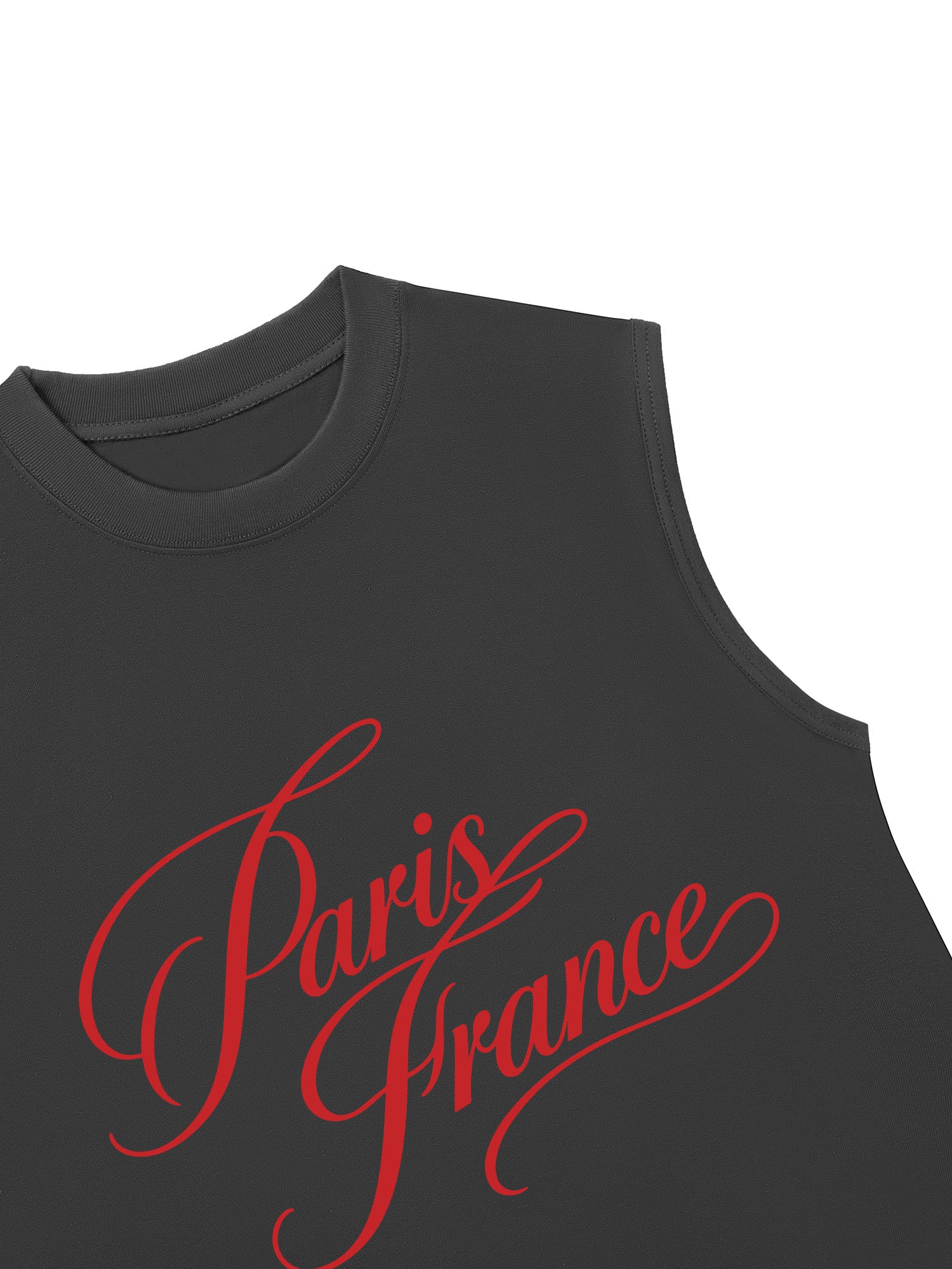 Áo Ba Lỗ Relaxed Fit Red Paris France