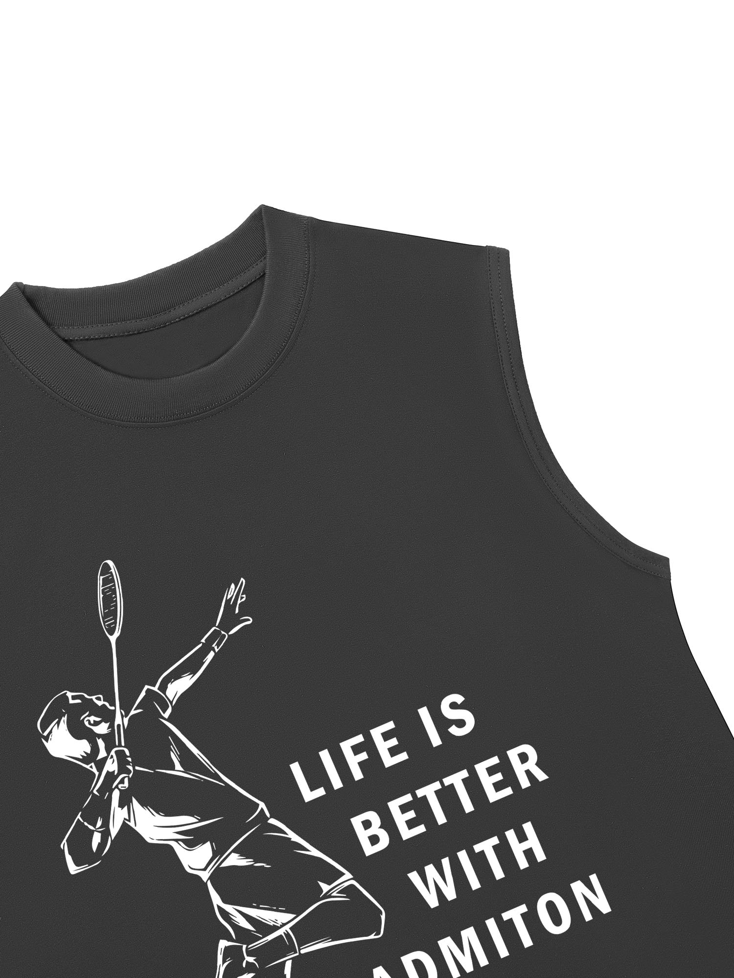 Áo Ba Lỗ Relaxed Fit Badminton Life Is Better With Badminton